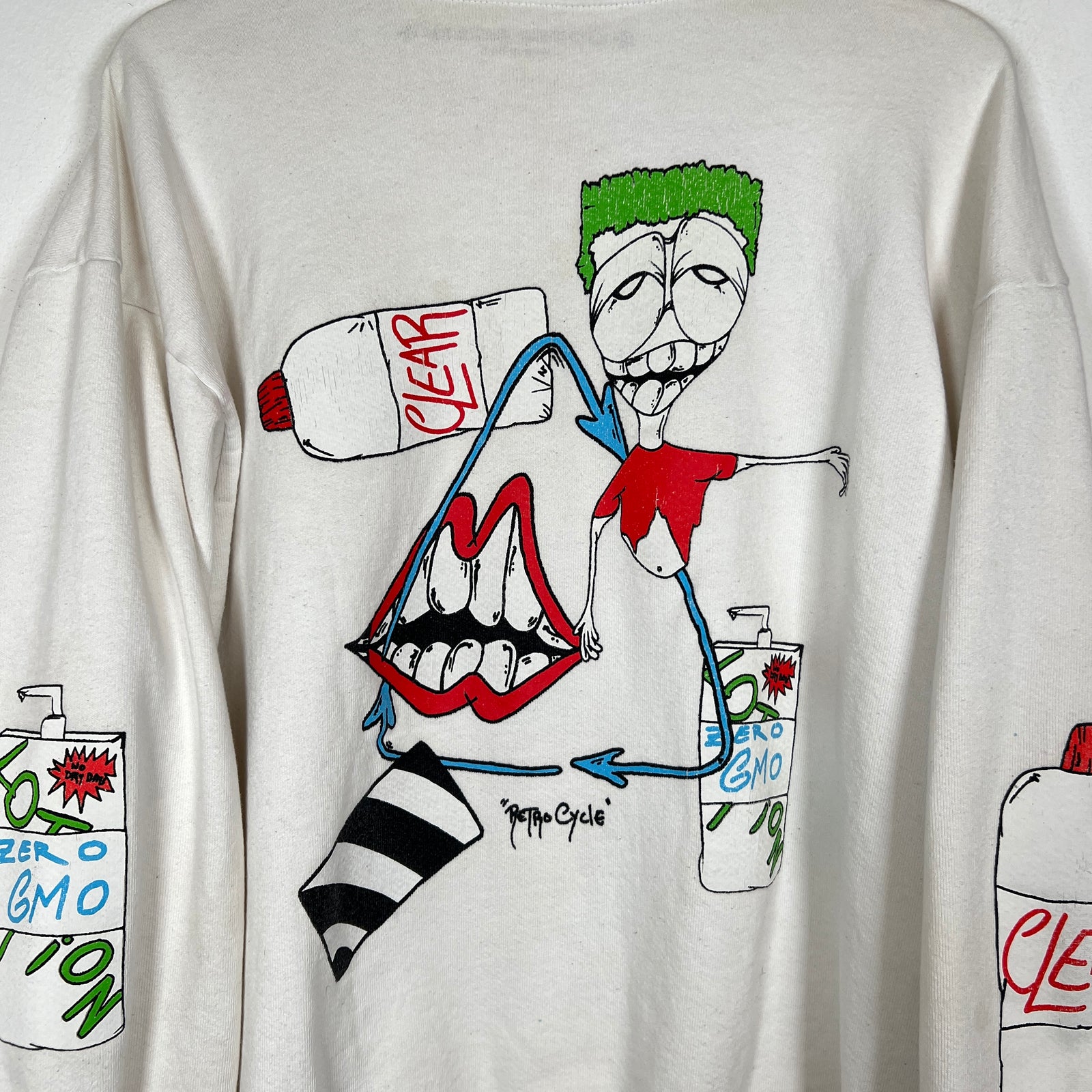 Chrome Hearts White Matty Boy Retro Cycle Crewneck Size L