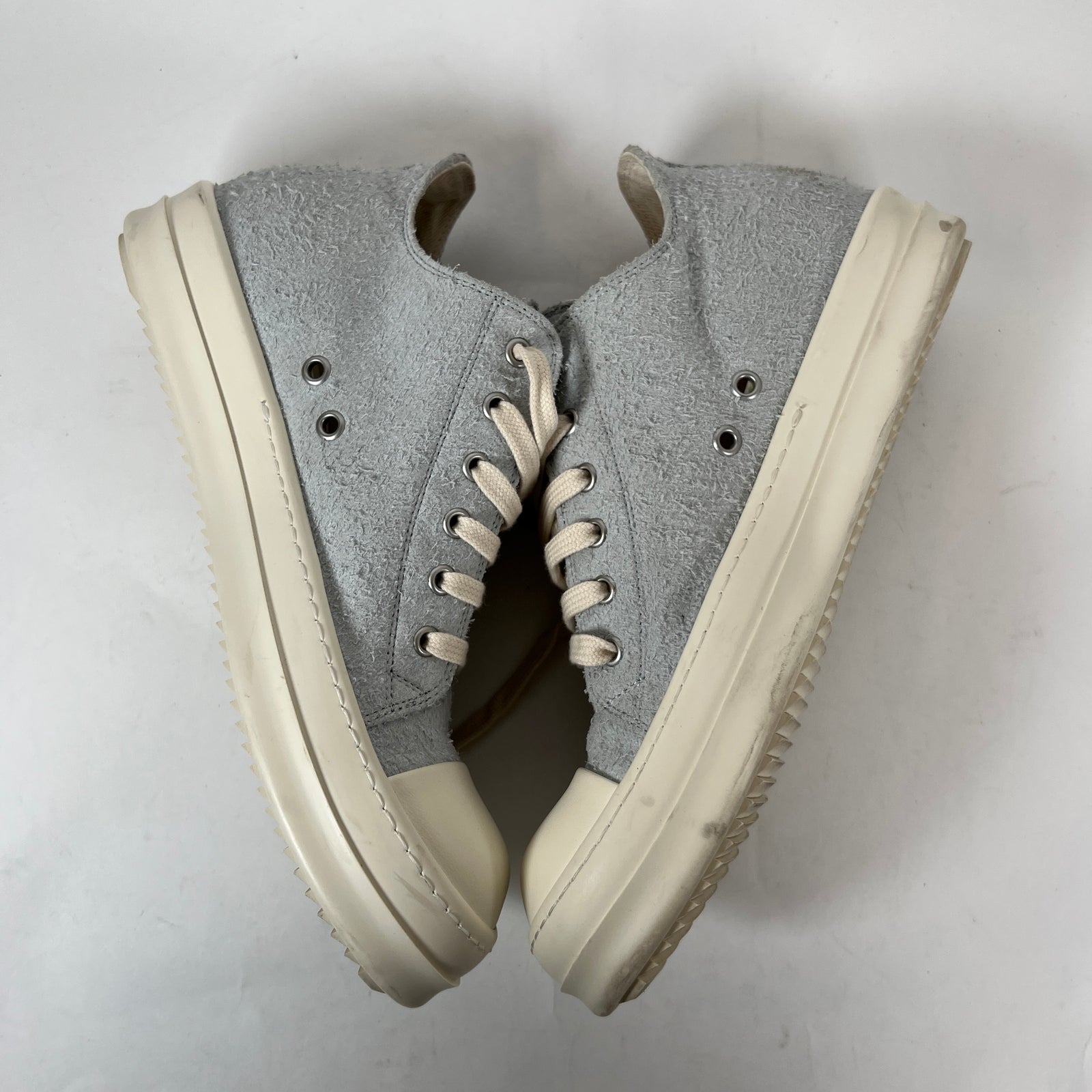 Rick Owens Drkshdw Oyster/Milk Shaggy Ramones Size 40