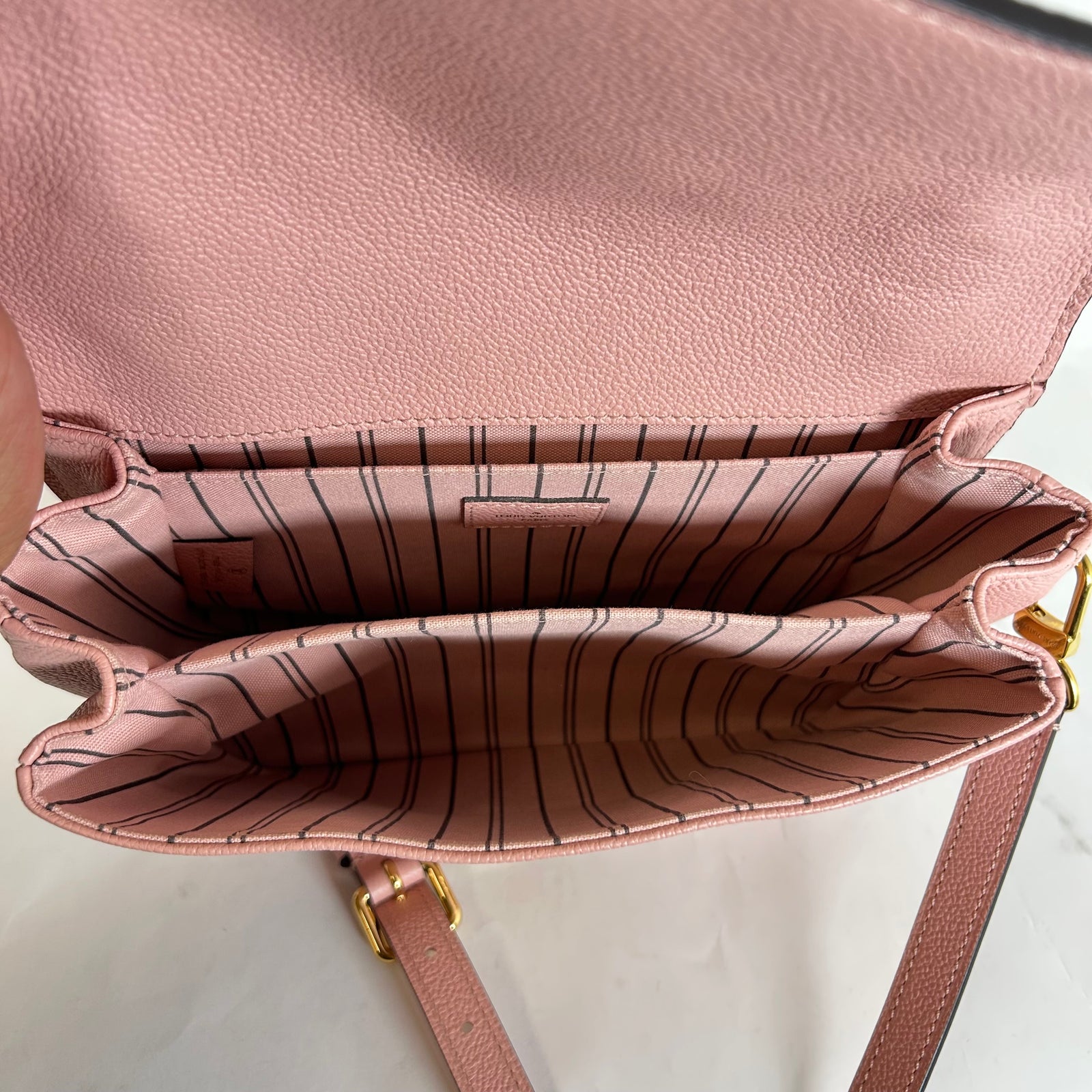 Louis Vuitton Pink Monogram Empreinte Pochette Metis