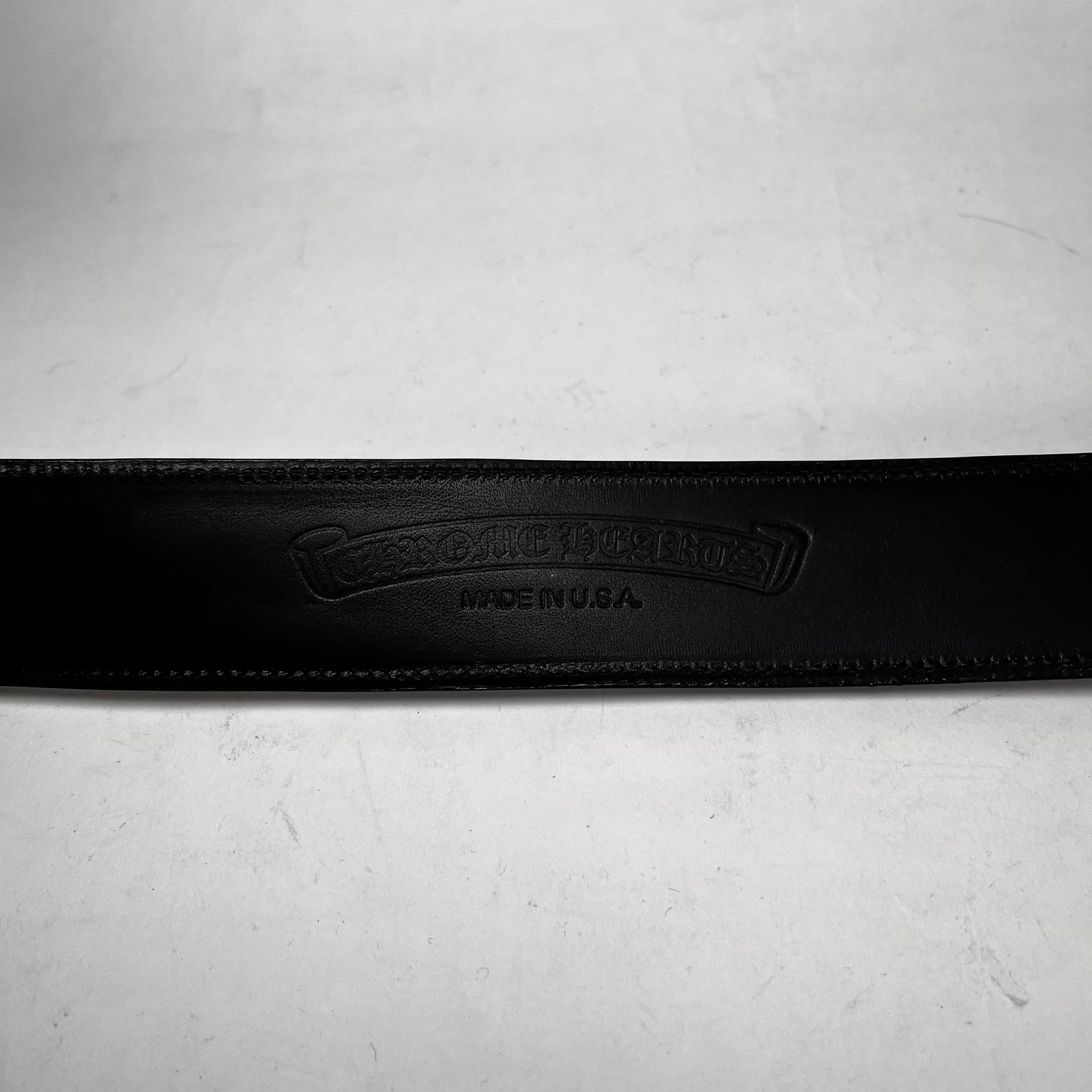 Chrome Hearts Black Double Roller Belt Size 34