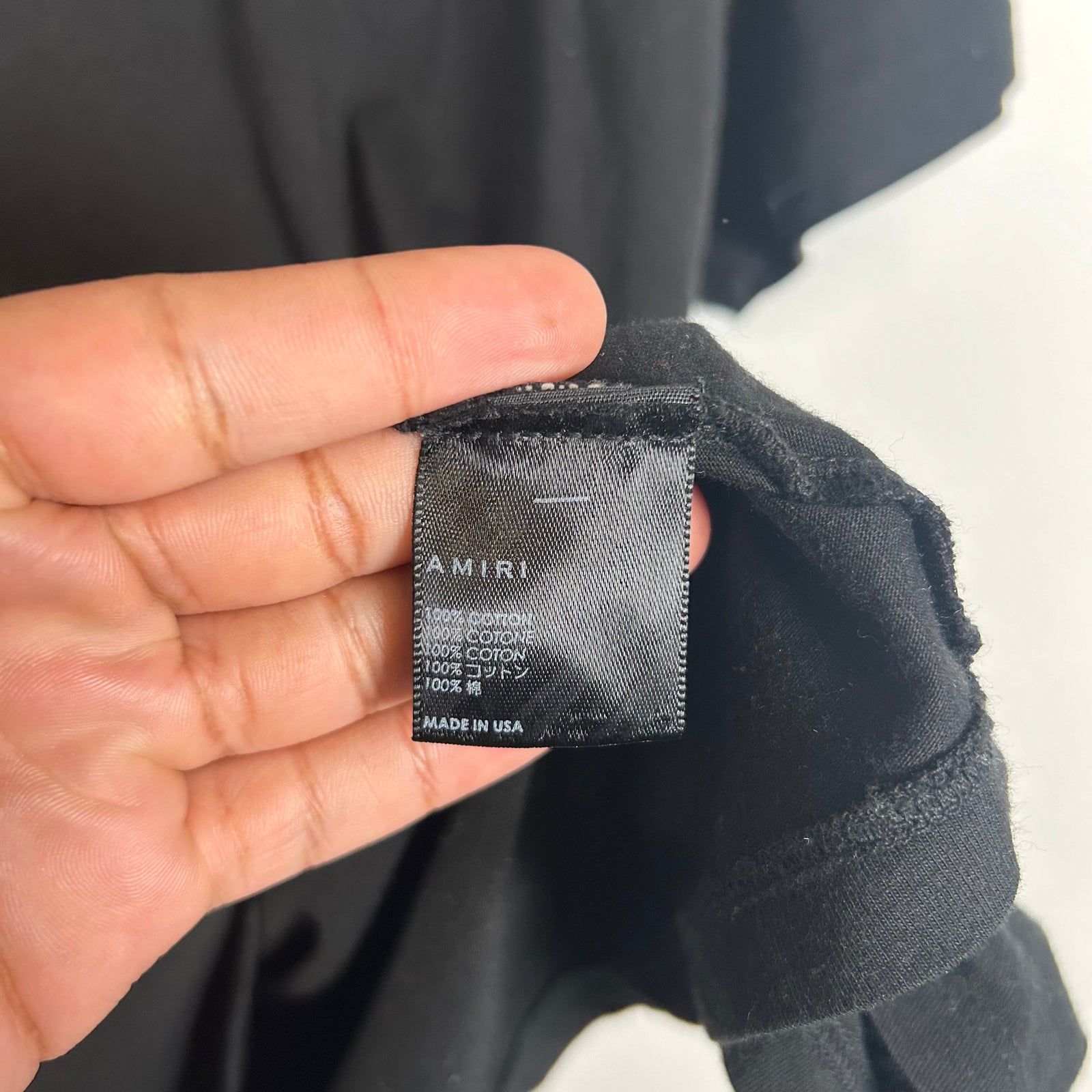 Amiri Black Arts District T-shirt Size L