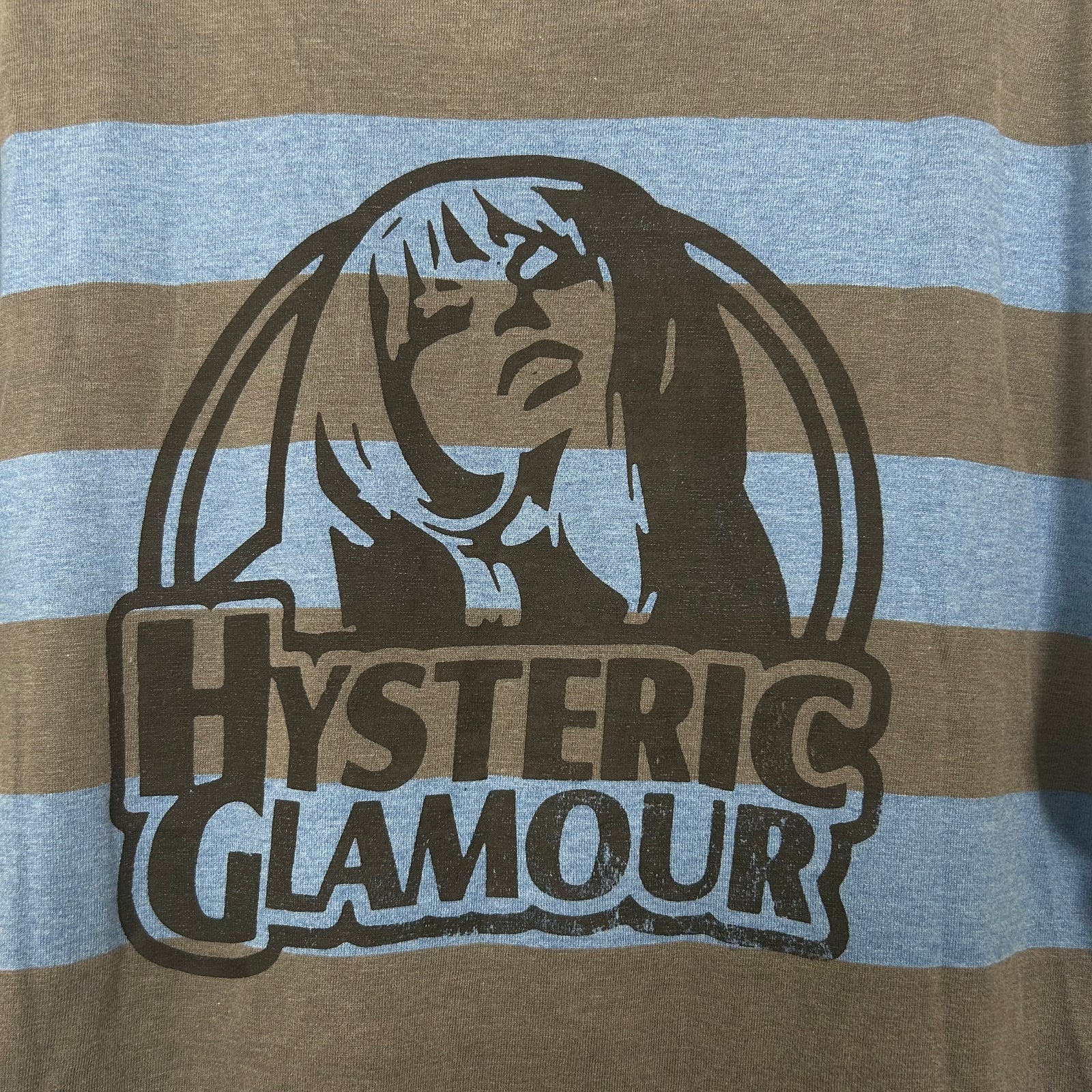 Hysteric Glamour Blue Striped Tee Size Free