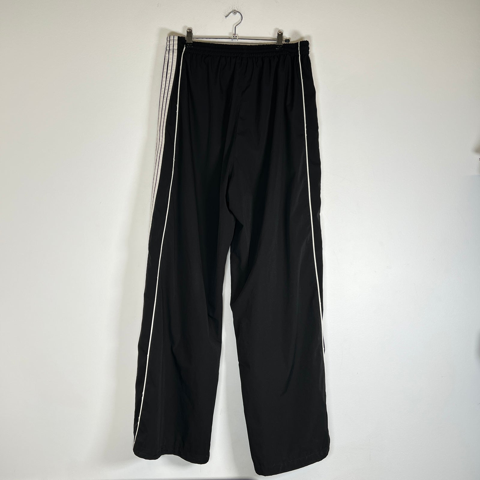 Balenciaga Black Sport Icon Recycled Shell Track Pants Size L
