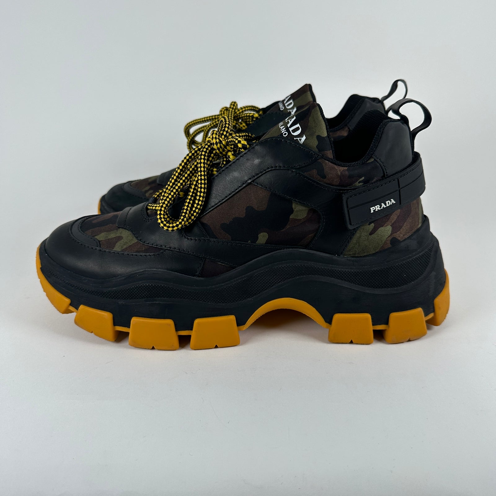 Prada Pegasus Camo Chunky Sneaker Size 10