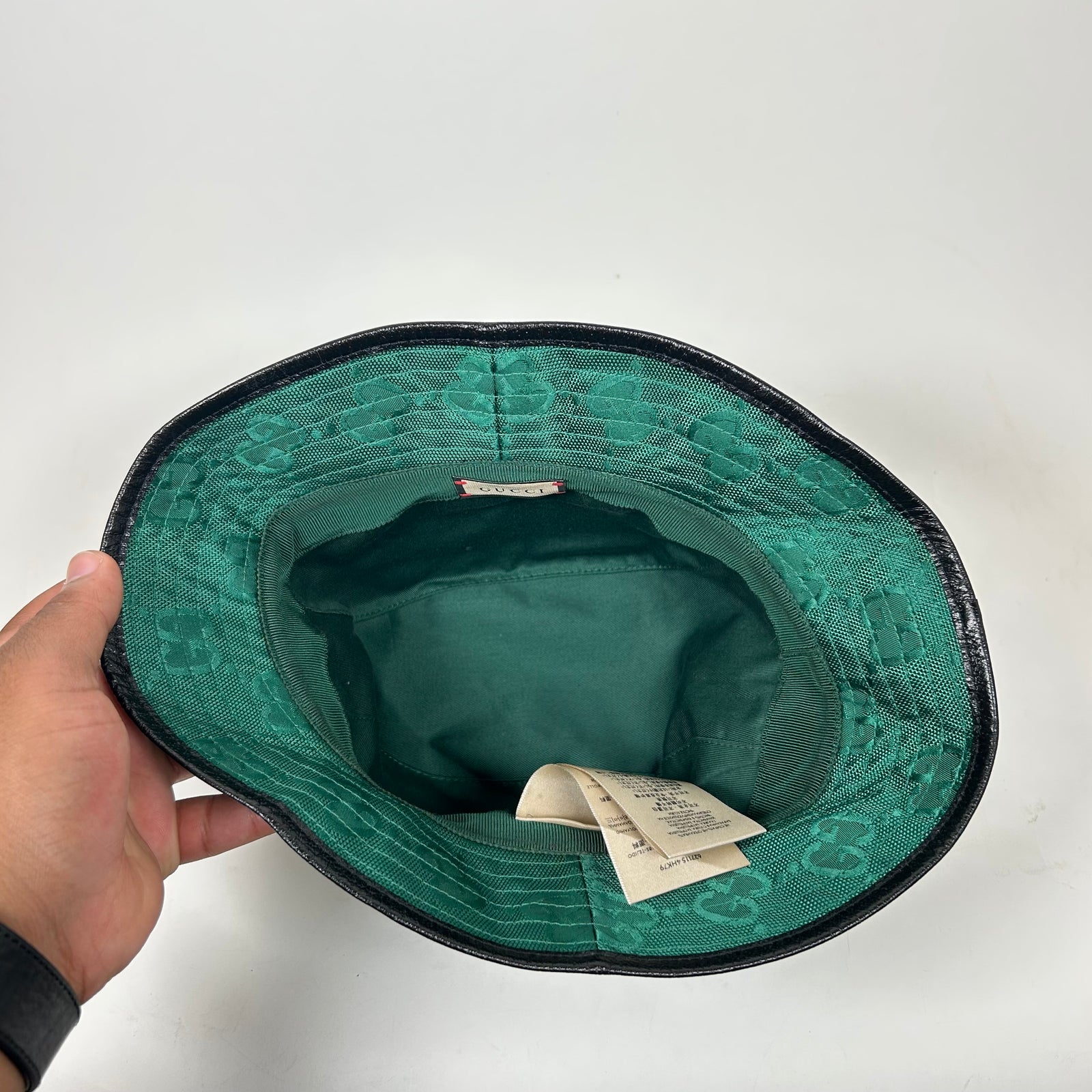 Gucci Green Off The Grid Bucket Hat Size S
