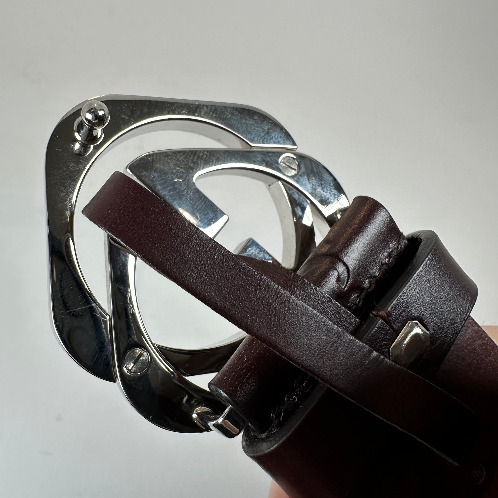 Gucci Square G Buckle Monogram Belt
