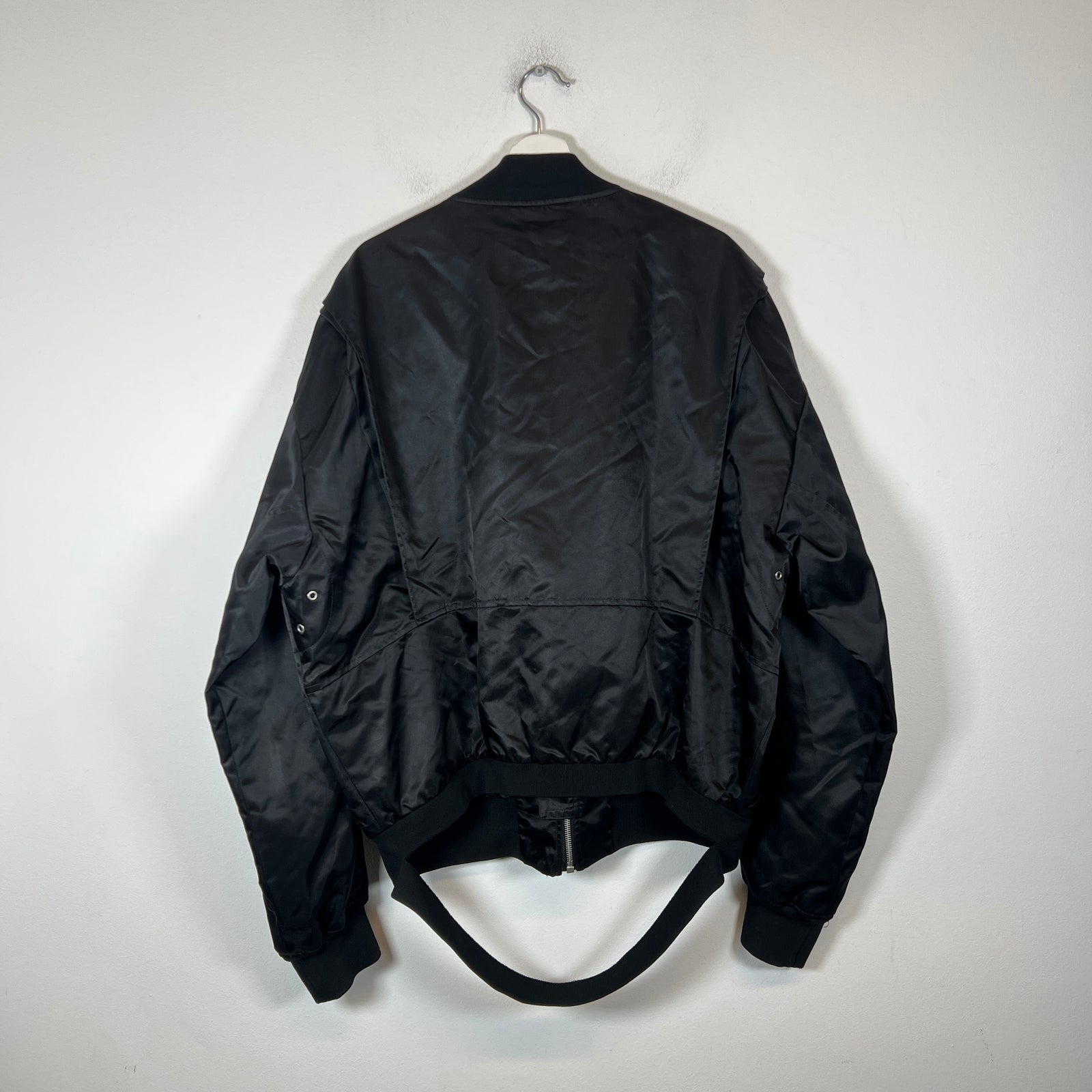 Maison Margiela Black/Olive Nylon Bomber Jacket Size 54