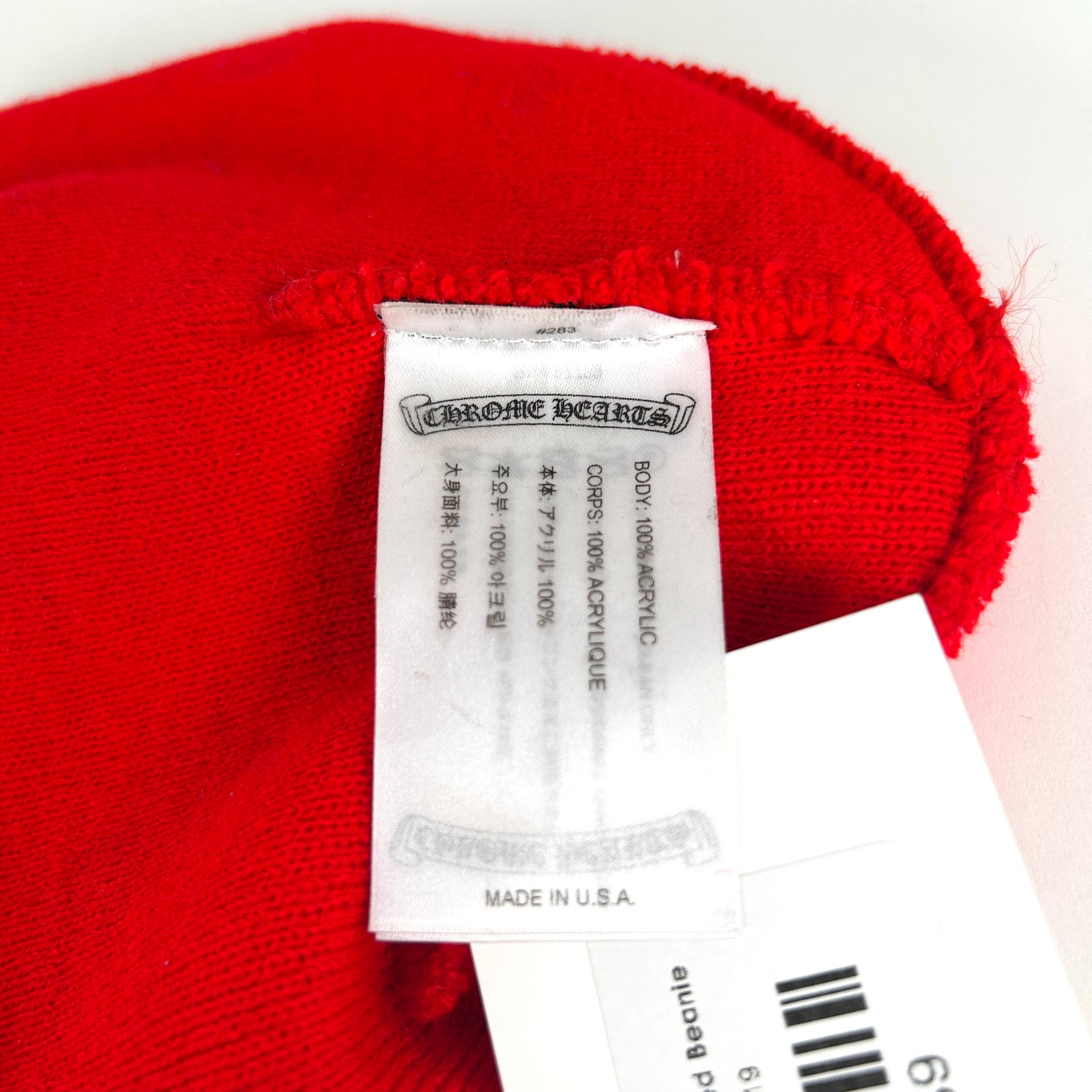 Chrome Hearts Cemetary Red Beanie