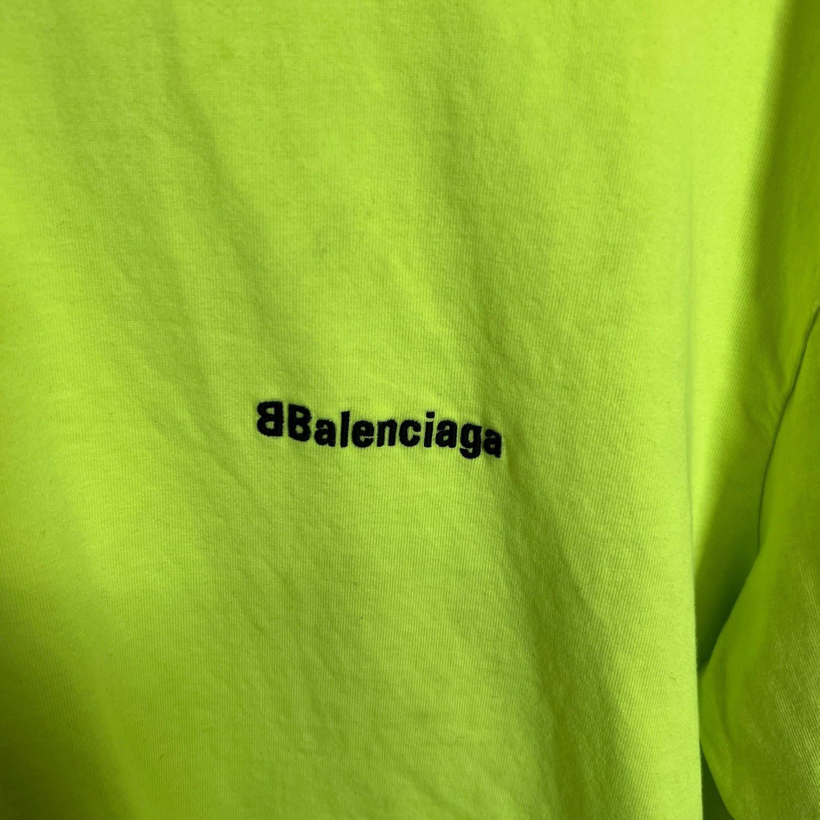 Balenciaga Neon B Spell-Out T-Shirt Size S