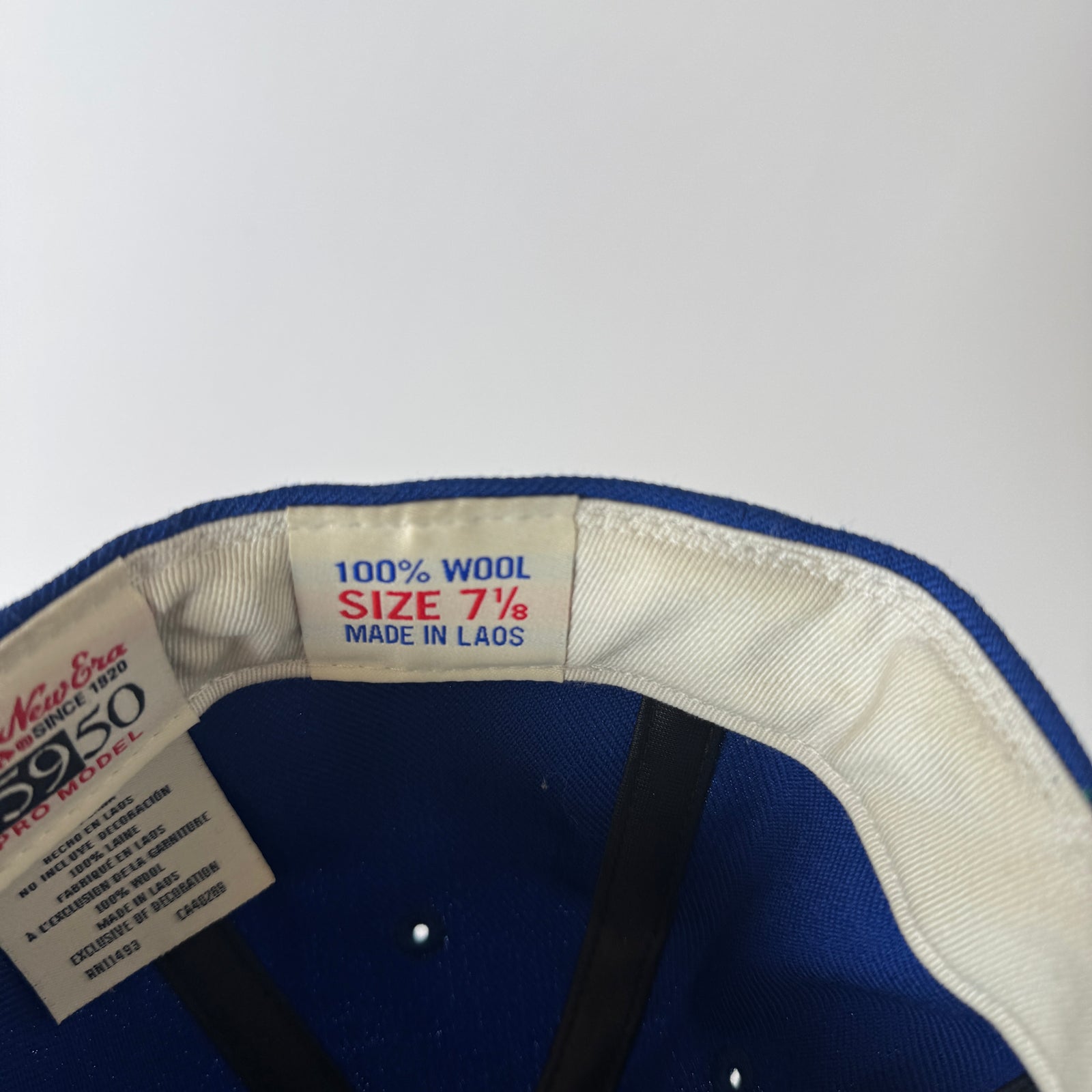 Fear Of God x New Era Blue Fitted Hat Size 7 1/8