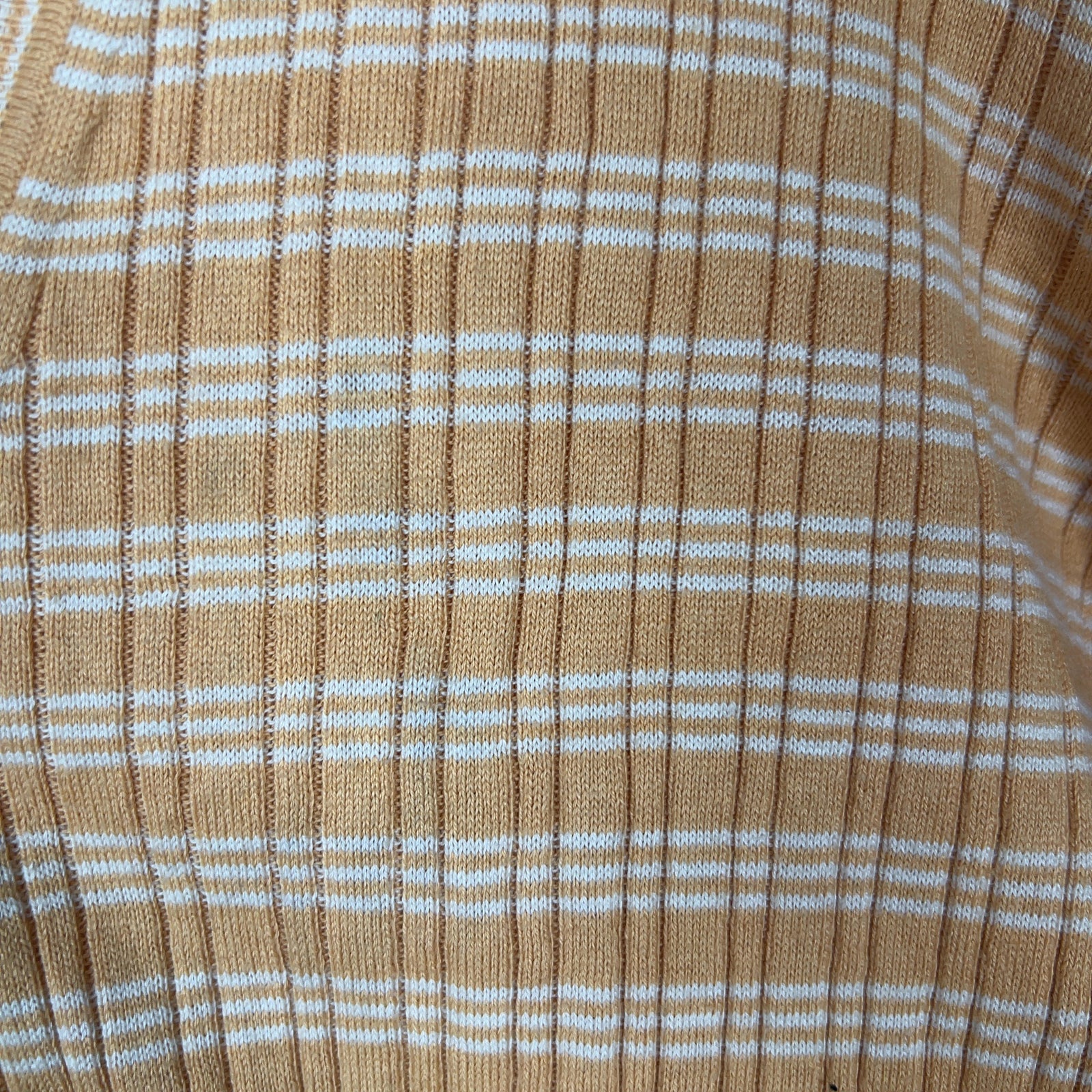Prada Yellow Striped Cotton Cardigan