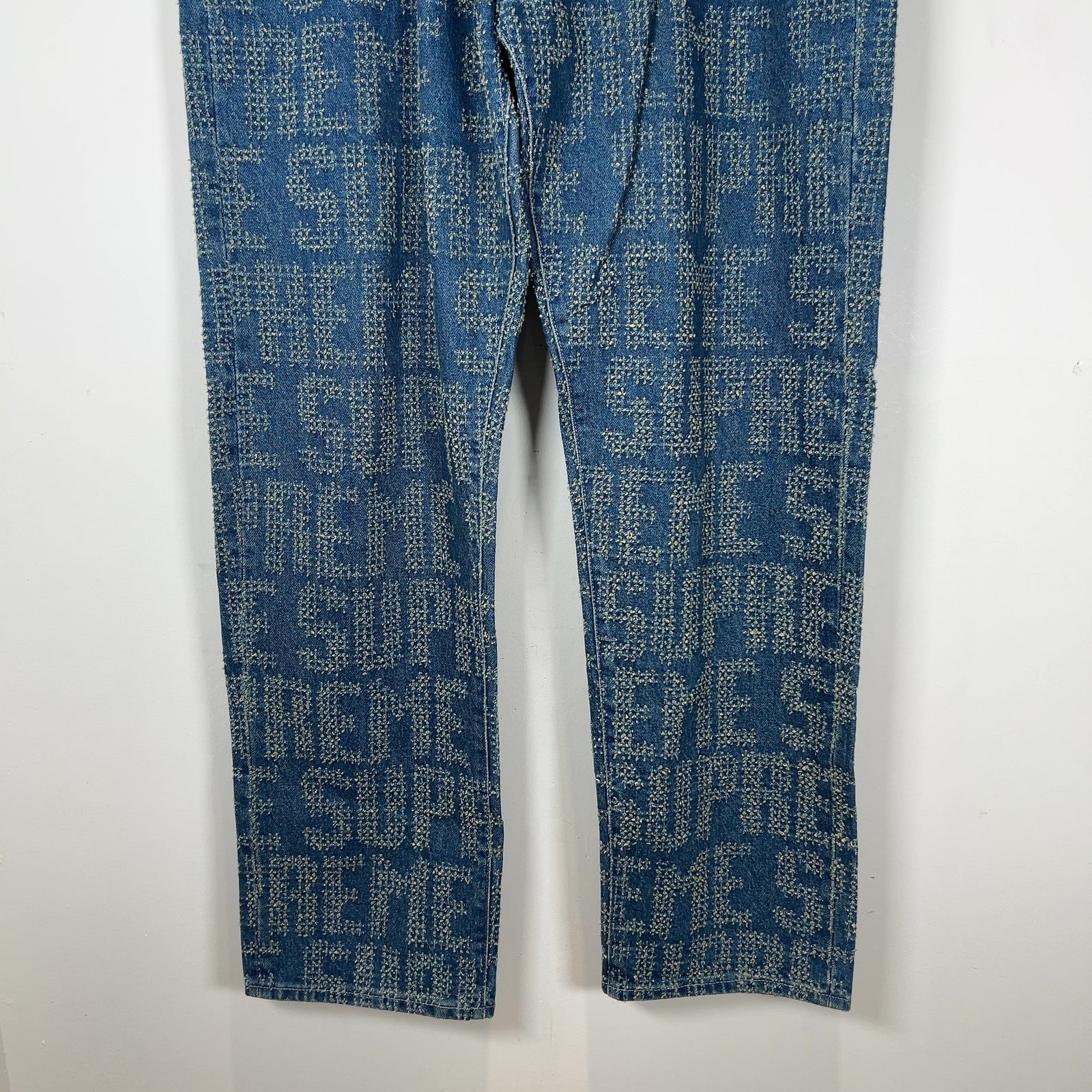 Supreme Woven Logo Denim Jeans
