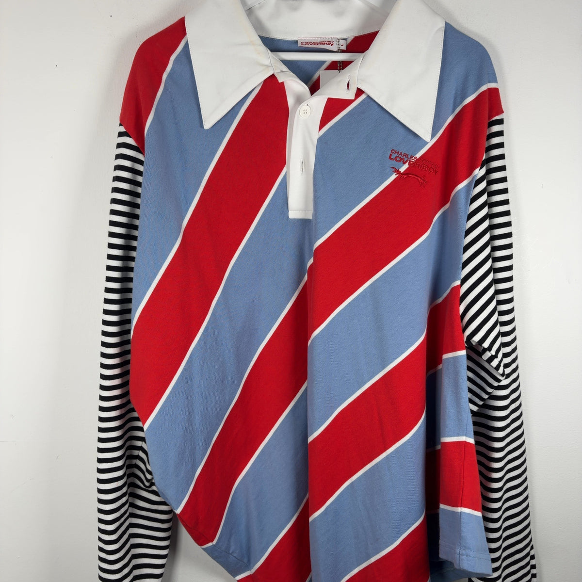 Charles Jeffrey Loverboy Longsleeve Striped Polo