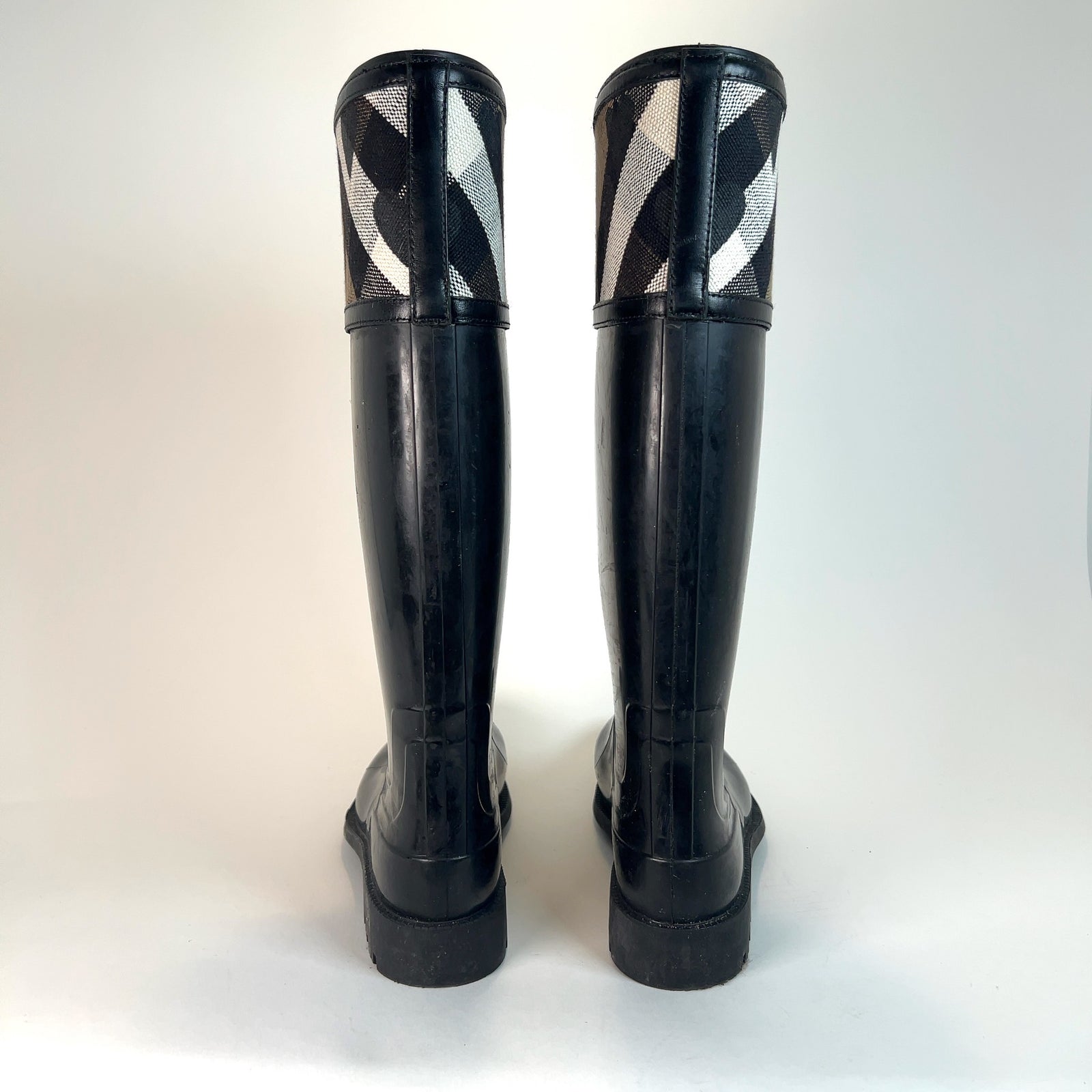 Burberry Canvas Heart Rain Boots