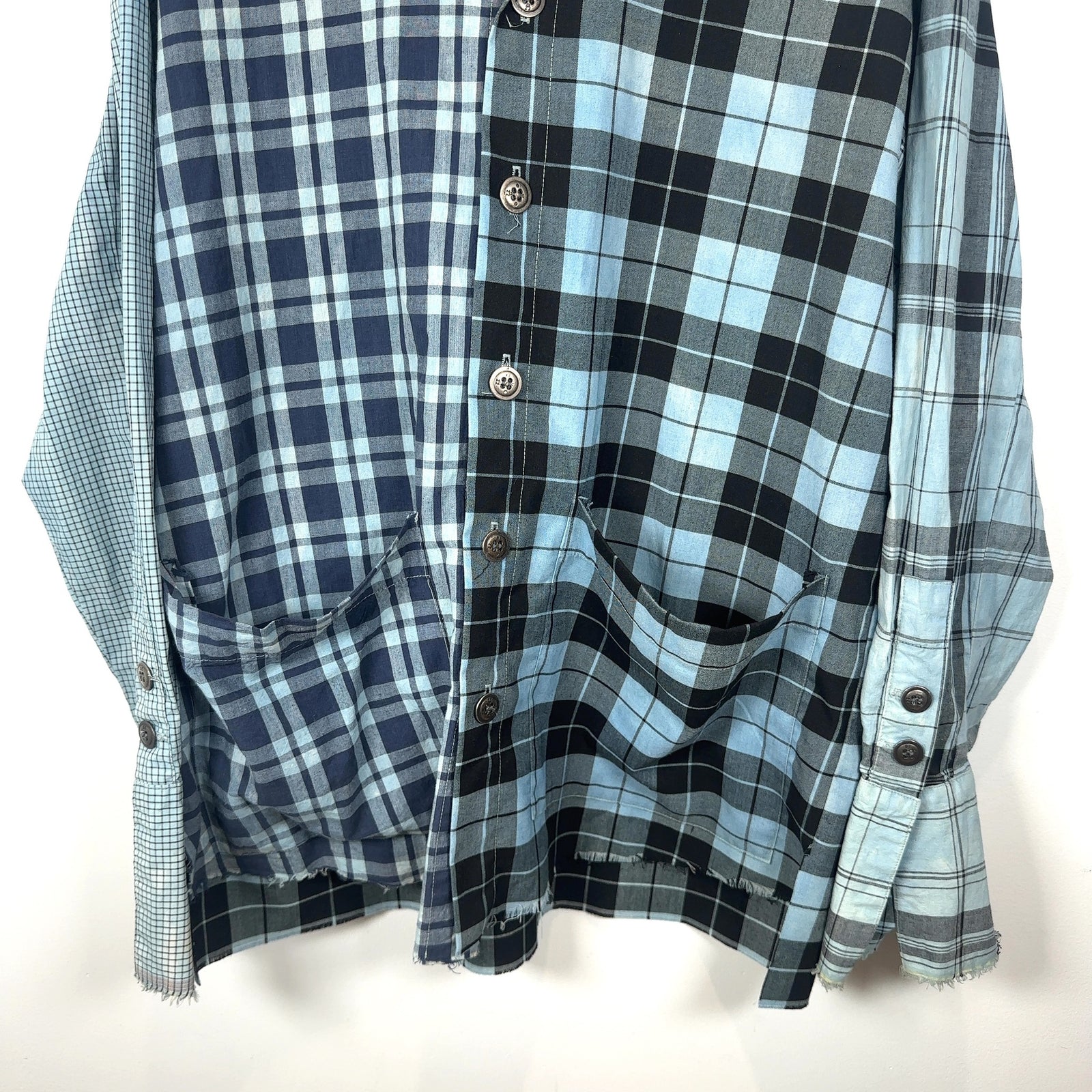 Greg Lauren Hybrid Patch Flannel Shirt
