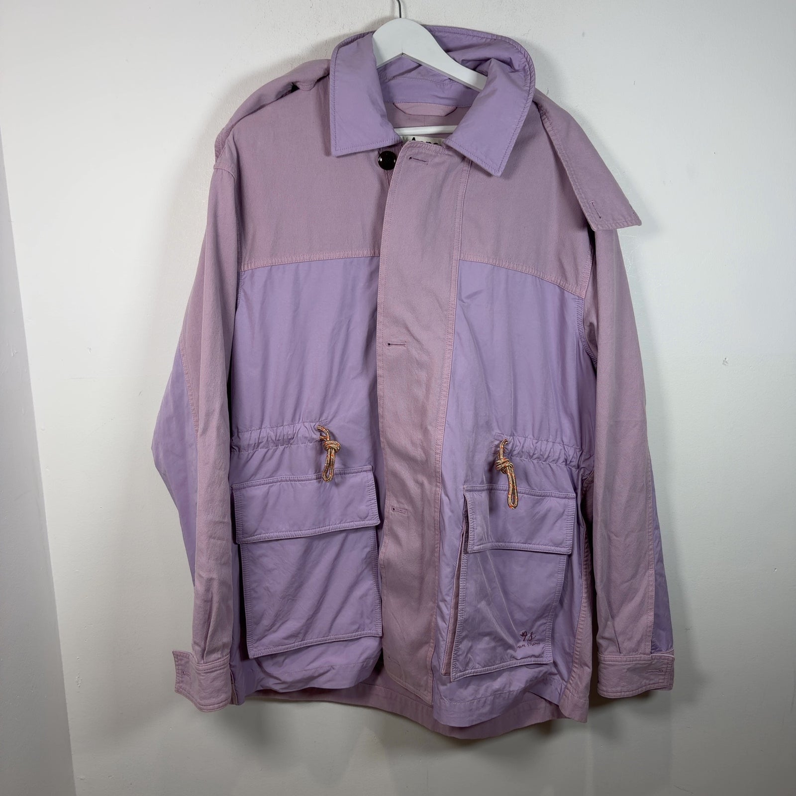 Acne Studios Parka Hooded Patch Pockets Light Jacket
