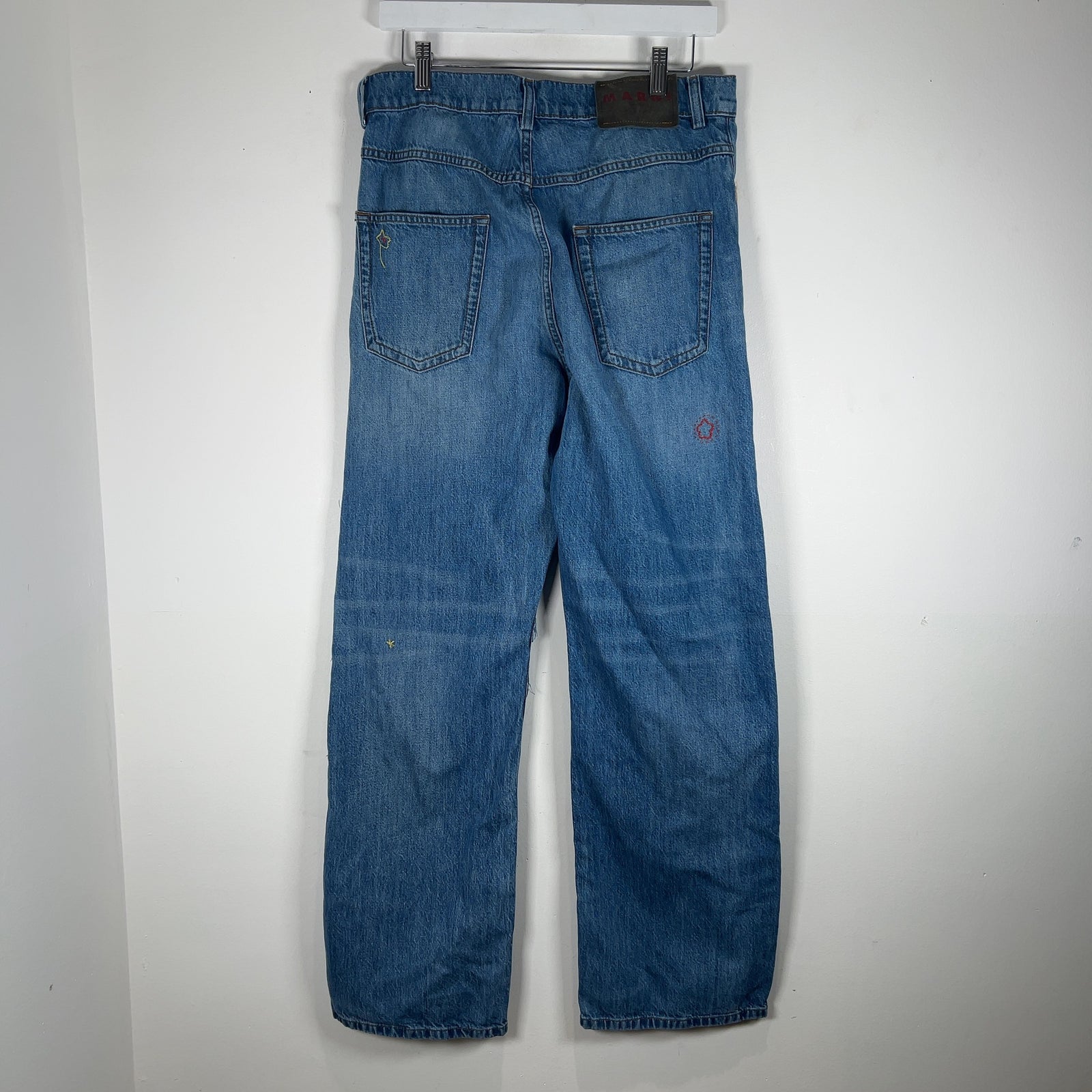 Marni Mohair Patchwork Denim Jeans