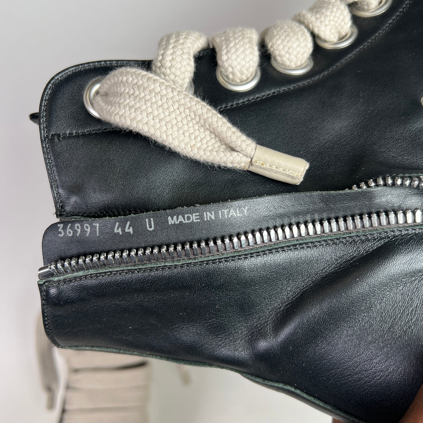 Rick Owens Mainline Jumbo Lace High-Top Ramones