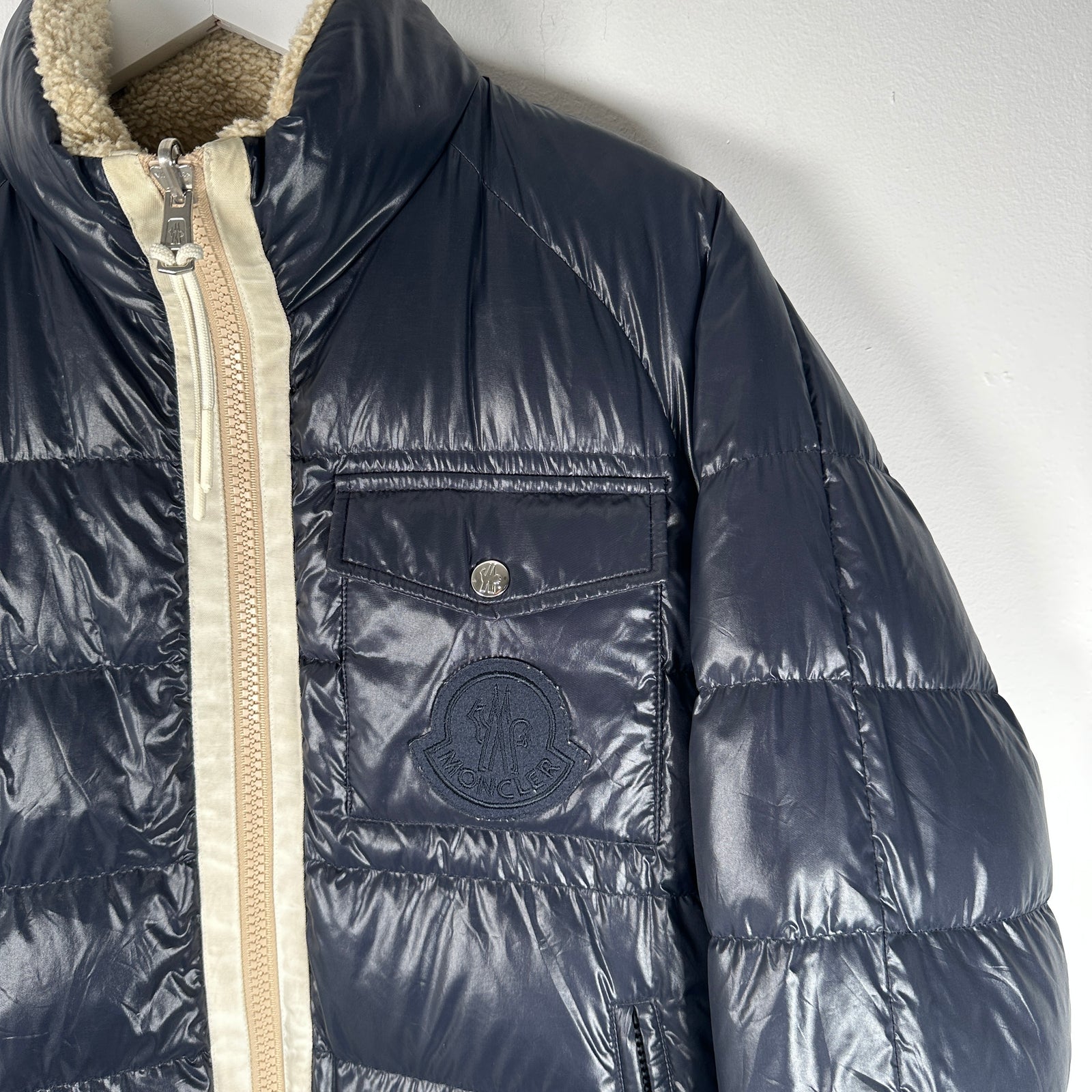 Moncler Navy Reversible Puffer Size M