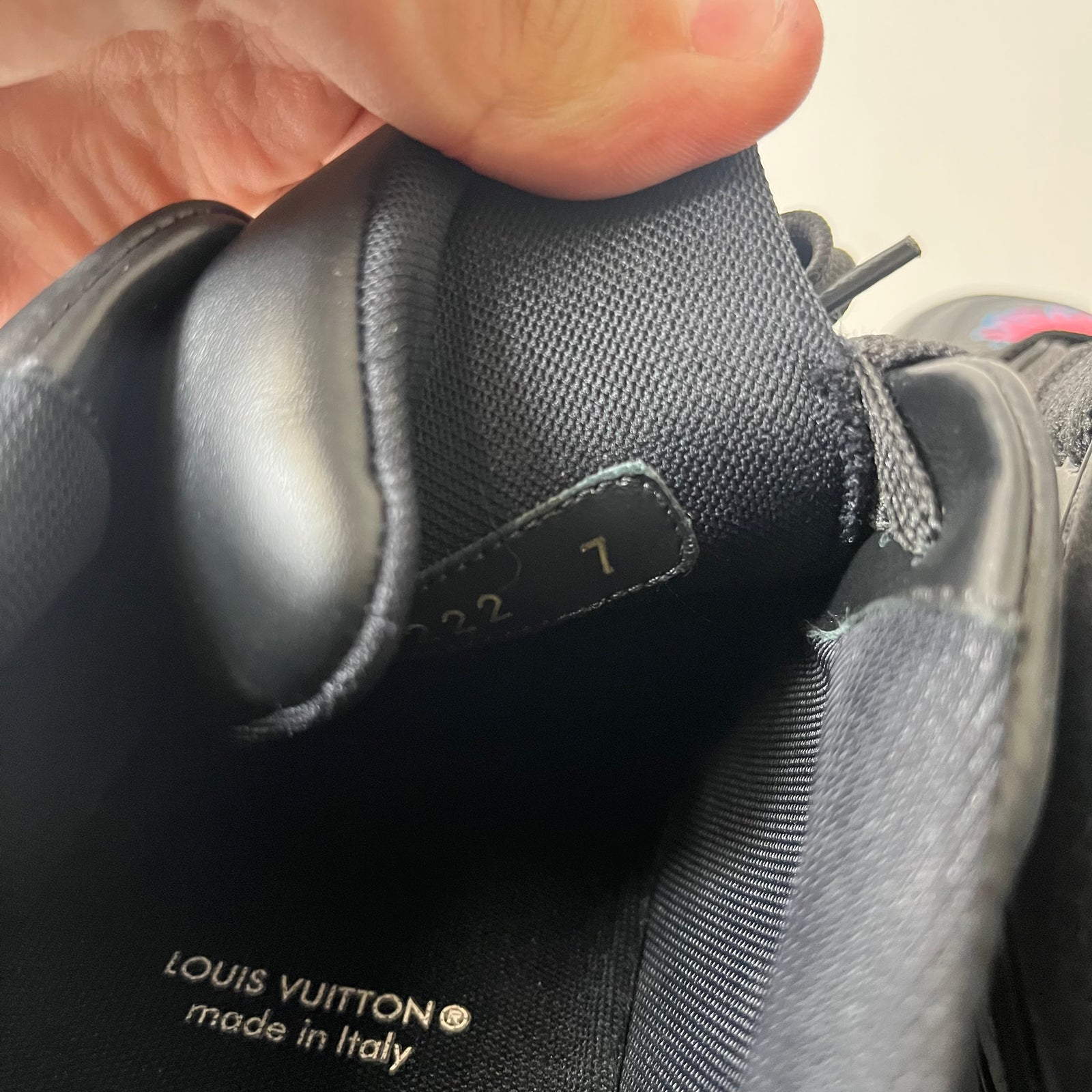 Louis Vuitton Black Yayoi Kusama Trainer Size 9