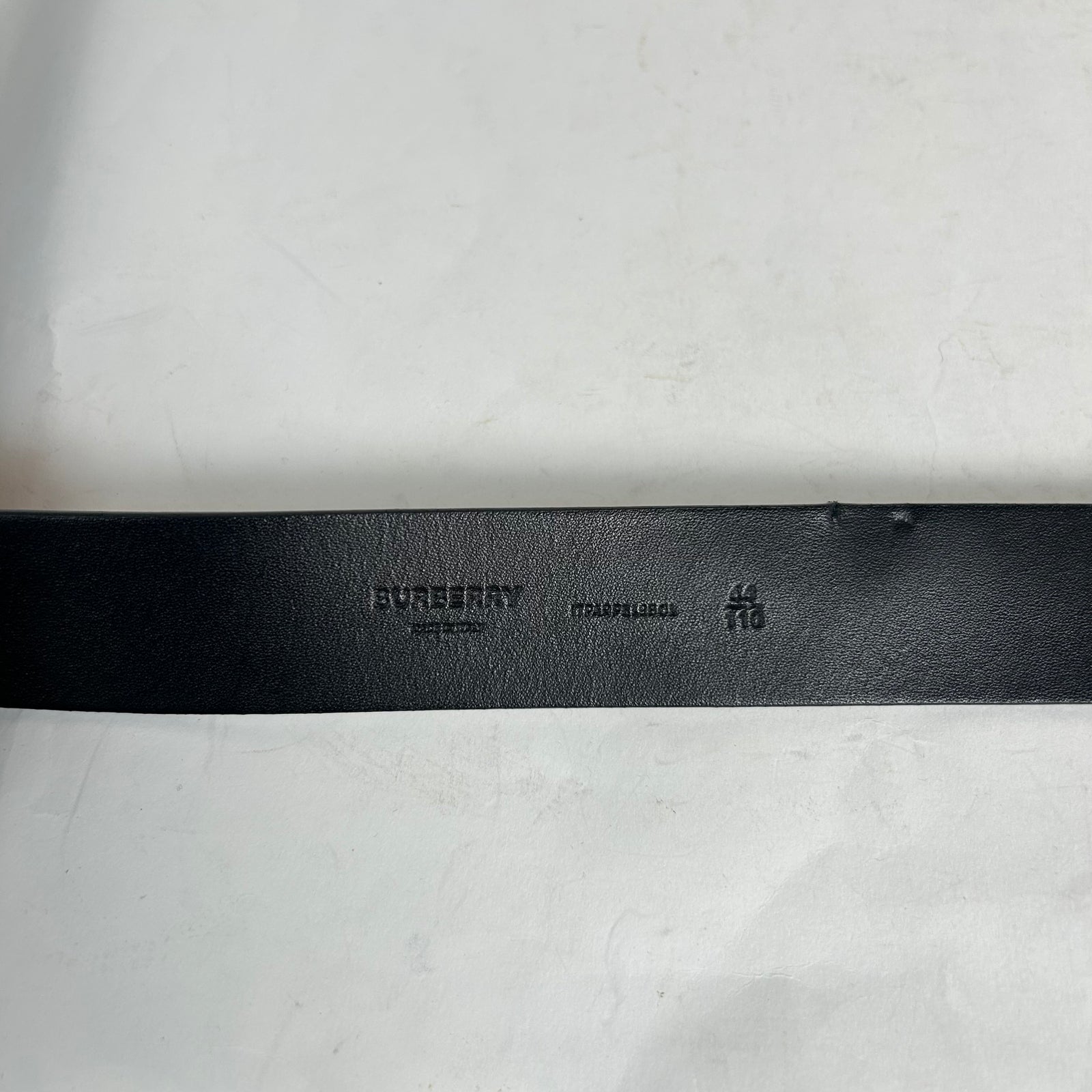 Burberry Beige Vintage Check Leather Belt Size 110
