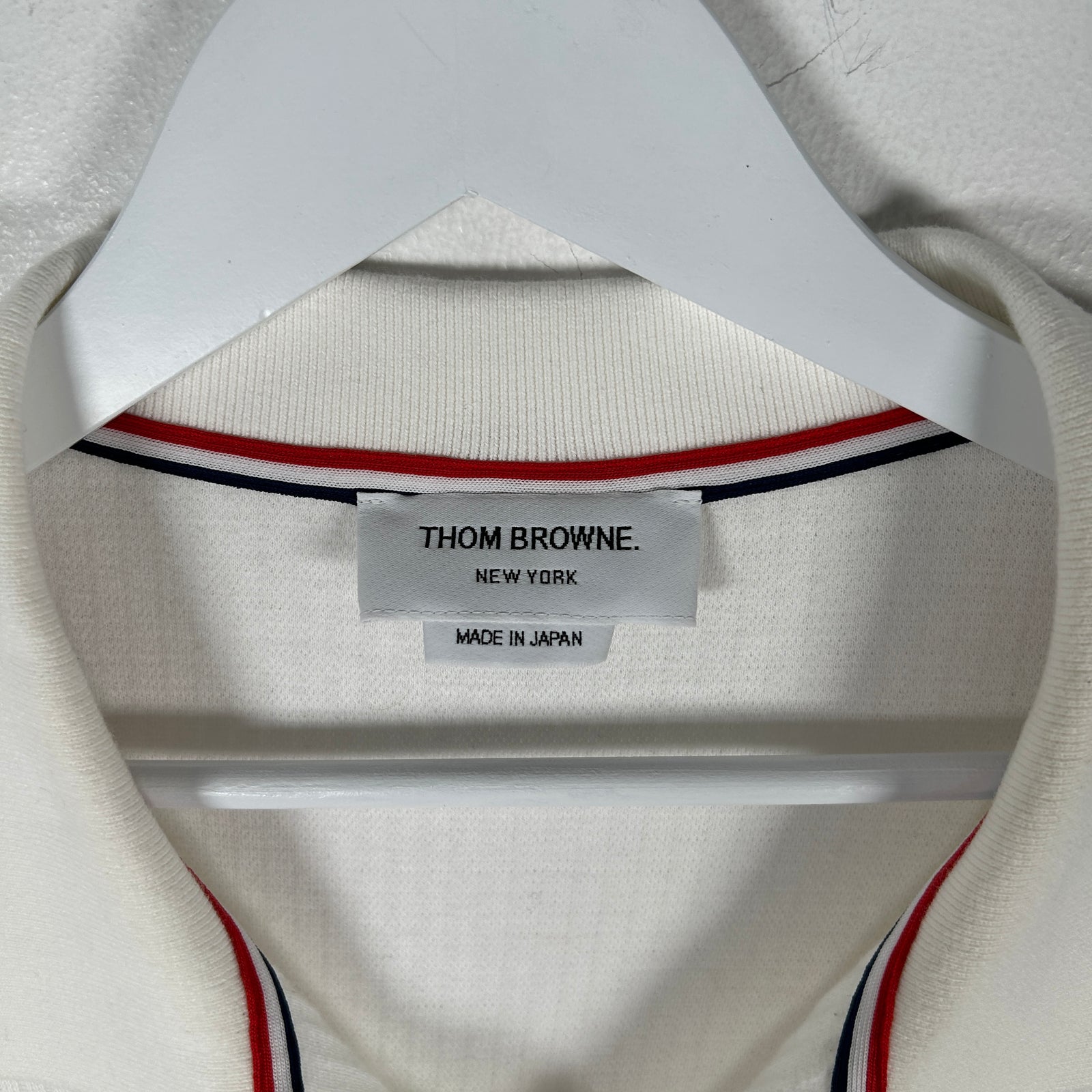 Thom Browne White Knit Polo Size 5
