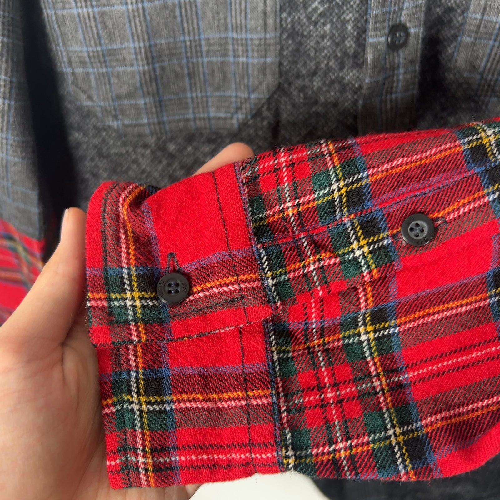 Cavalli Patchwork Button-Up Shirt