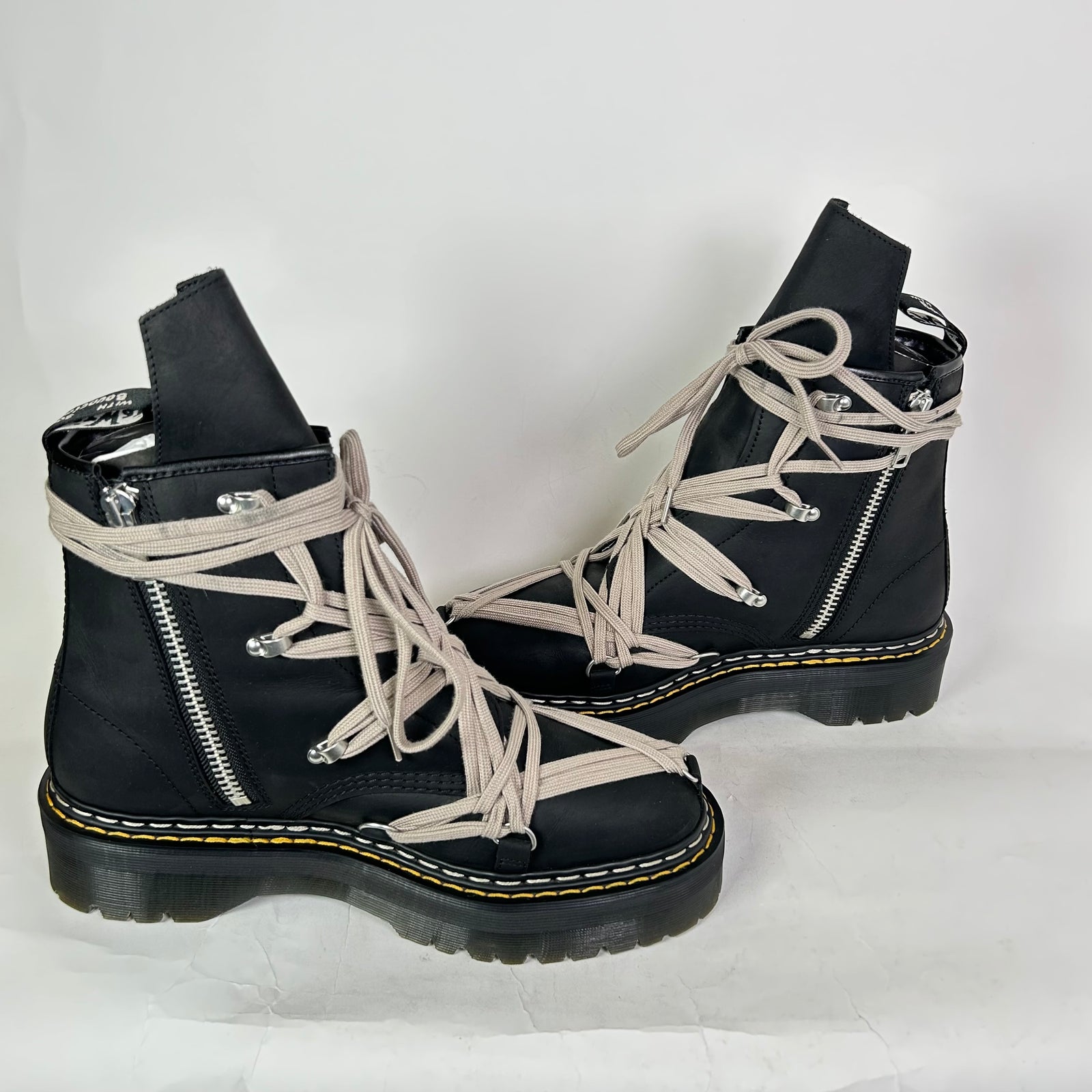 Rick Owens x Dr. Martens 1460 Quad-Sole Megalace Boots