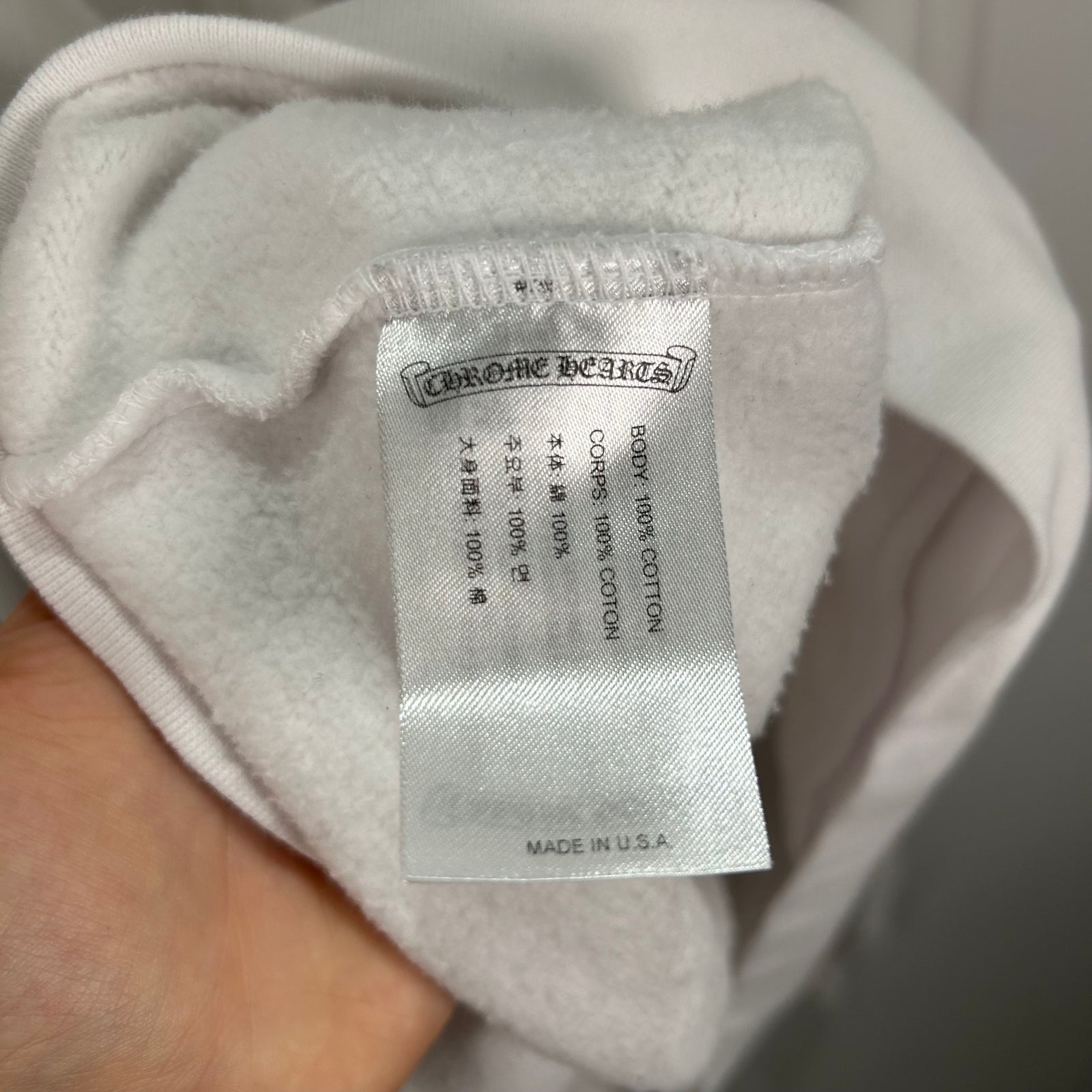 Chrome Hearts Laurie Lyn Stark Love You White Hoodie Size M