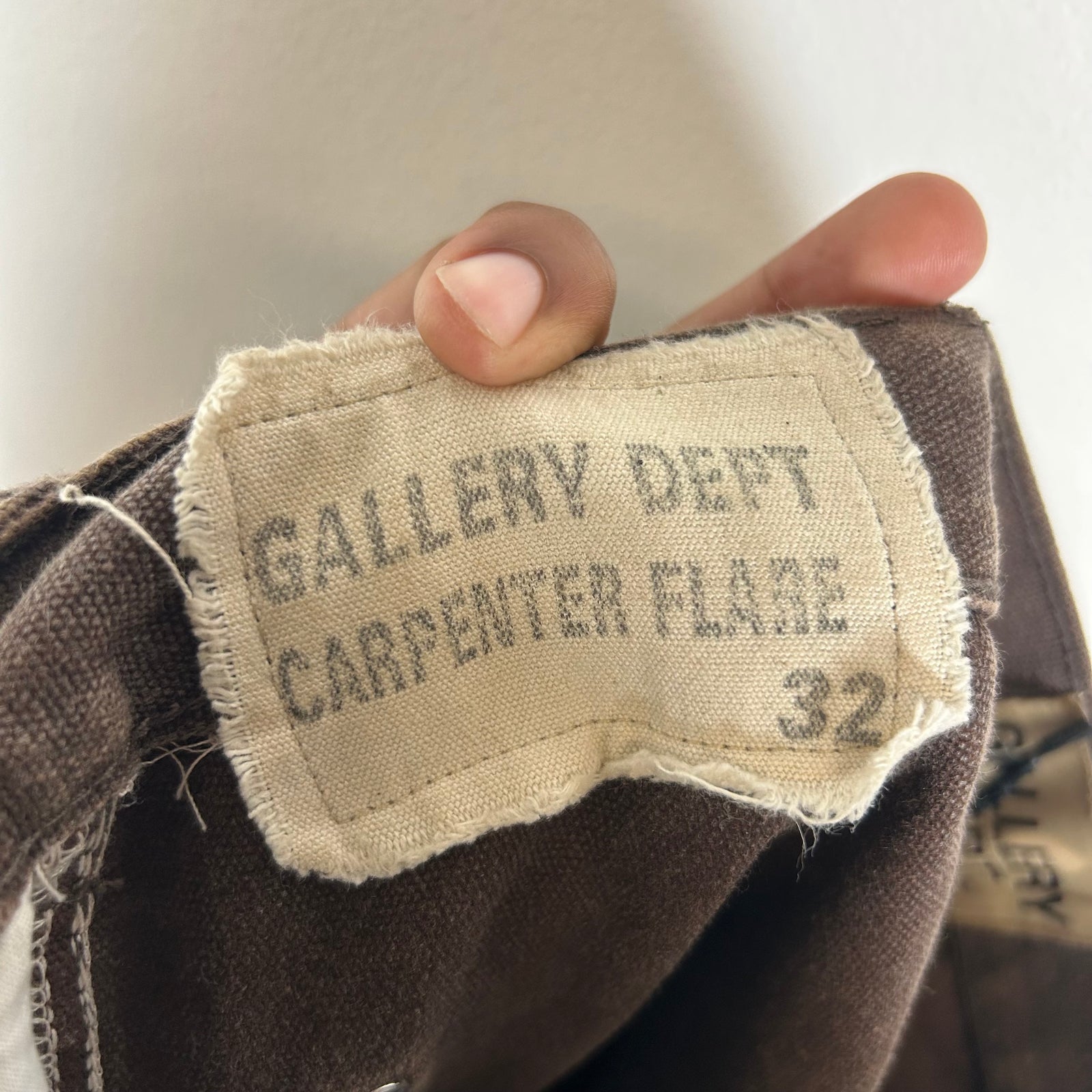 Gallery Dept Brown Flared Carpenter Pants Size 32