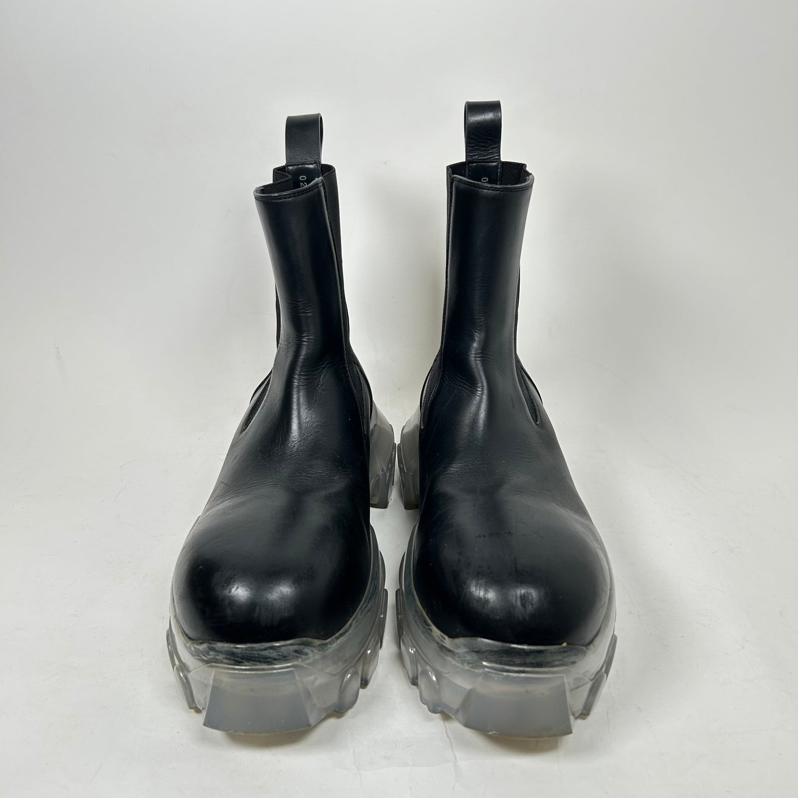 Rick Owens Black Beetle Bozo Boots Size 40