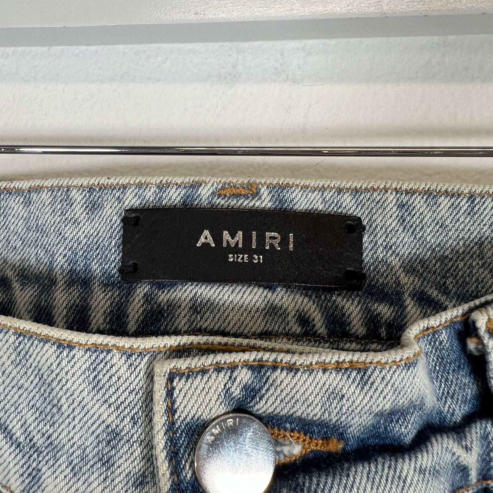 Amiri Straight Leg Paint Splatter Size 31