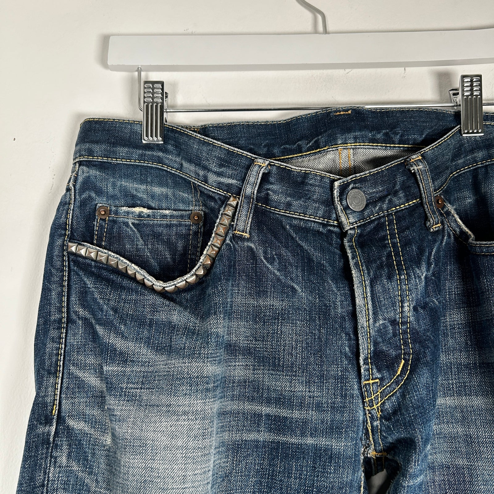 Hysteric Glamour Blue Studded Jean Size 34