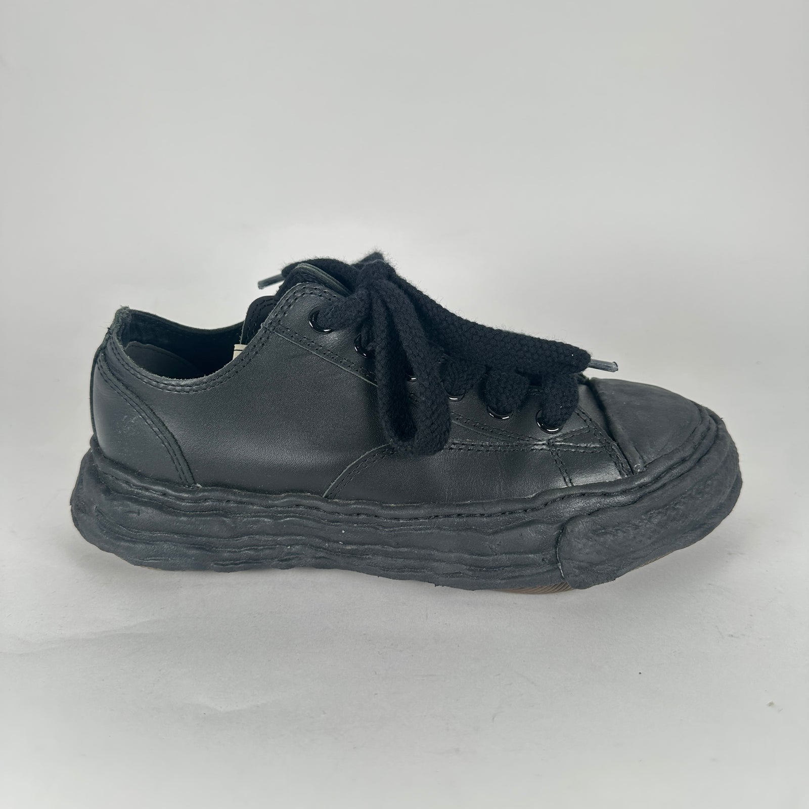 Maison Mihara Triple Black Low-Tops Size 7