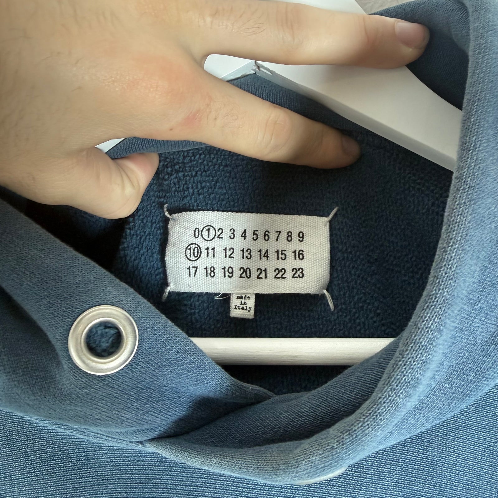 Maison Margiela Distressed Cut-Off Logo Hoodie