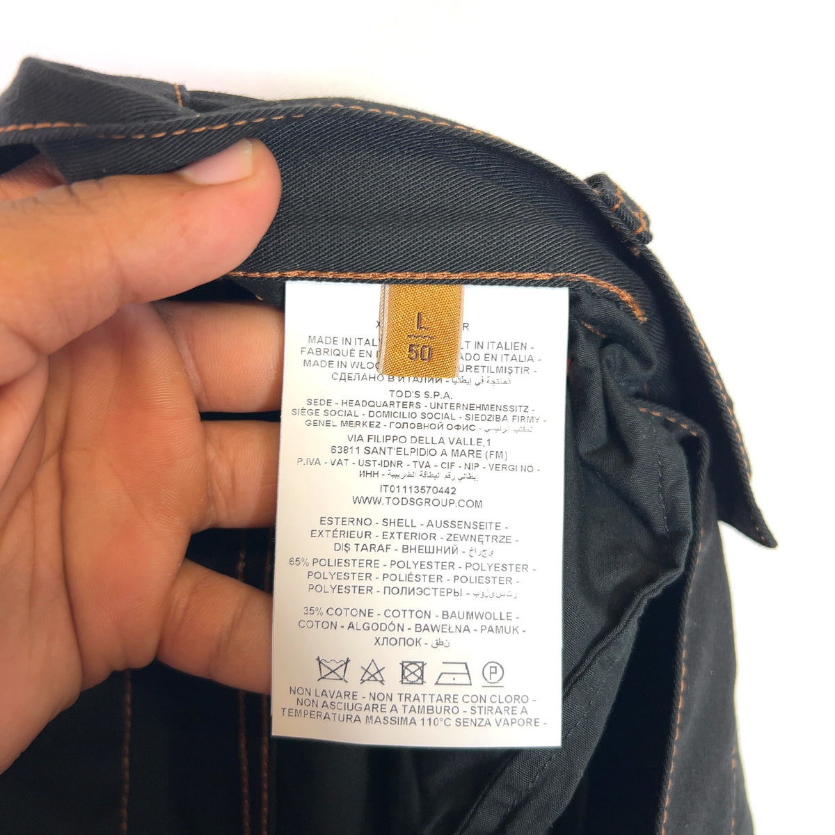 Tods Contrast Stich Carpenter Pants