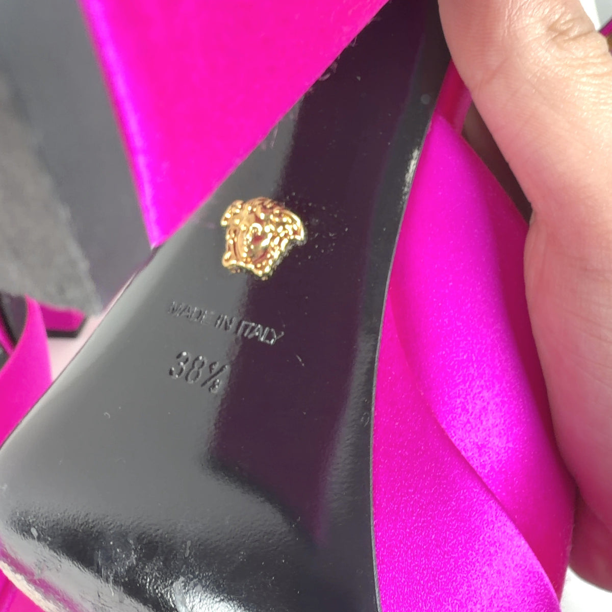 Versace Medusa Aevitas Platform Pump Heels