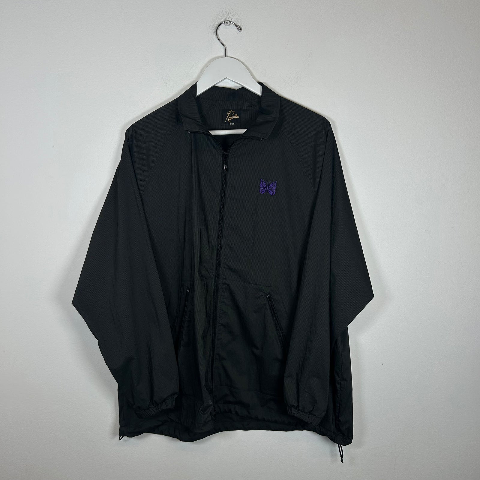 Needles Black Nylon Windbreaker Jacket Size S