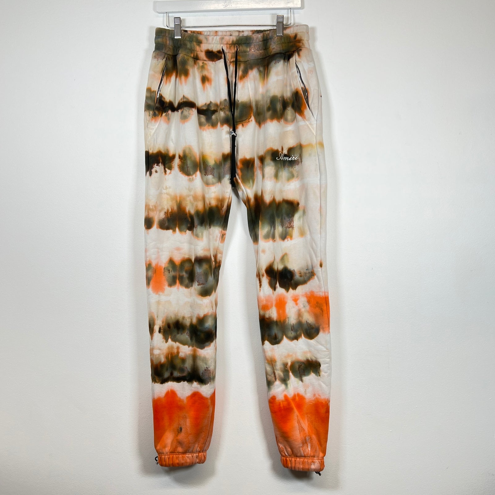 Amiri Orange Tie-Dye Sweatpants Size M
