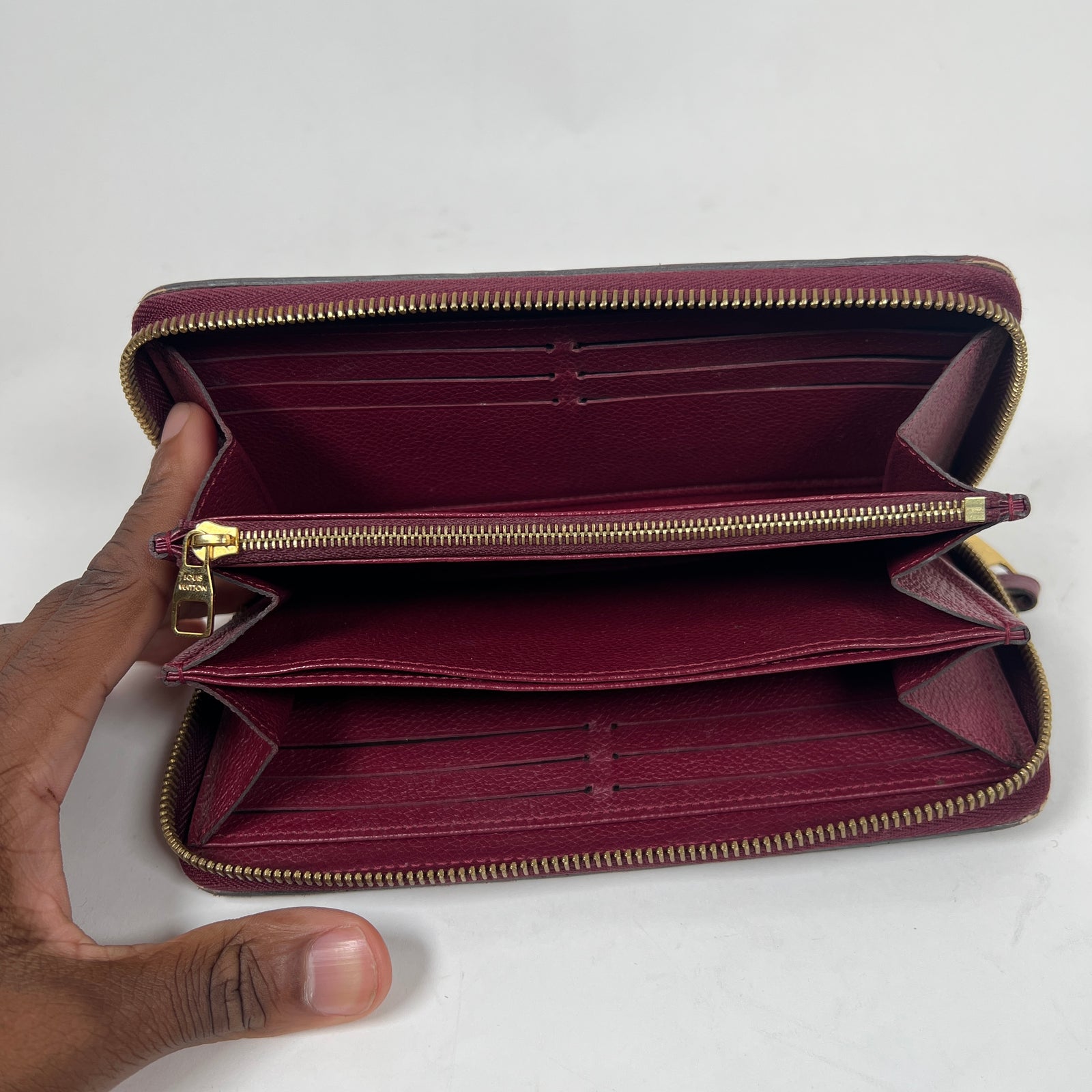Louis Vuitton Aurore Monogram Empreinte Leather Zippy Wallet
