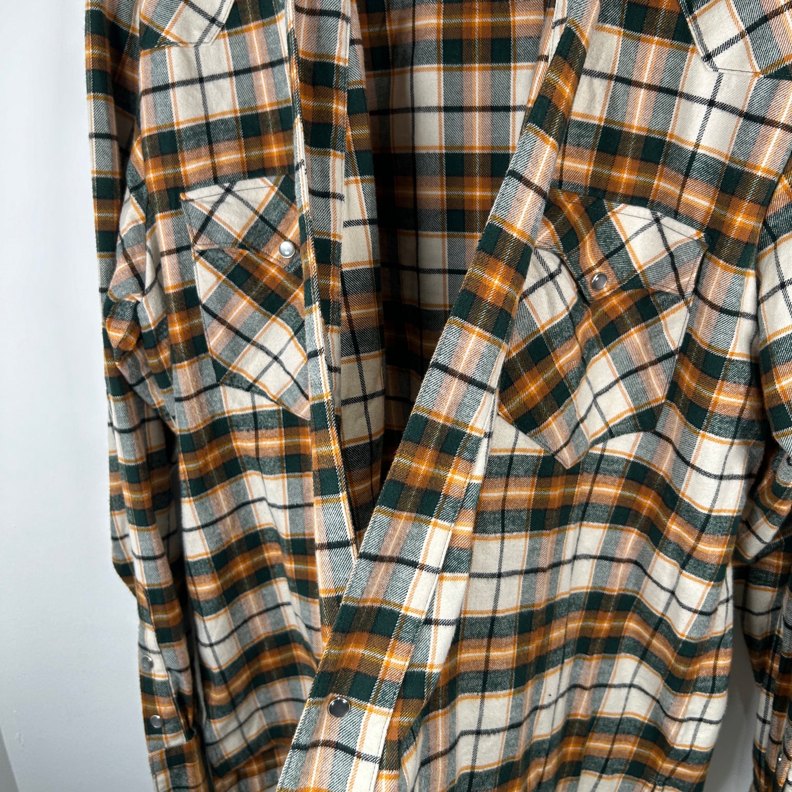 Greg Lauren Green/Yellow GL1 Flannel Size 4