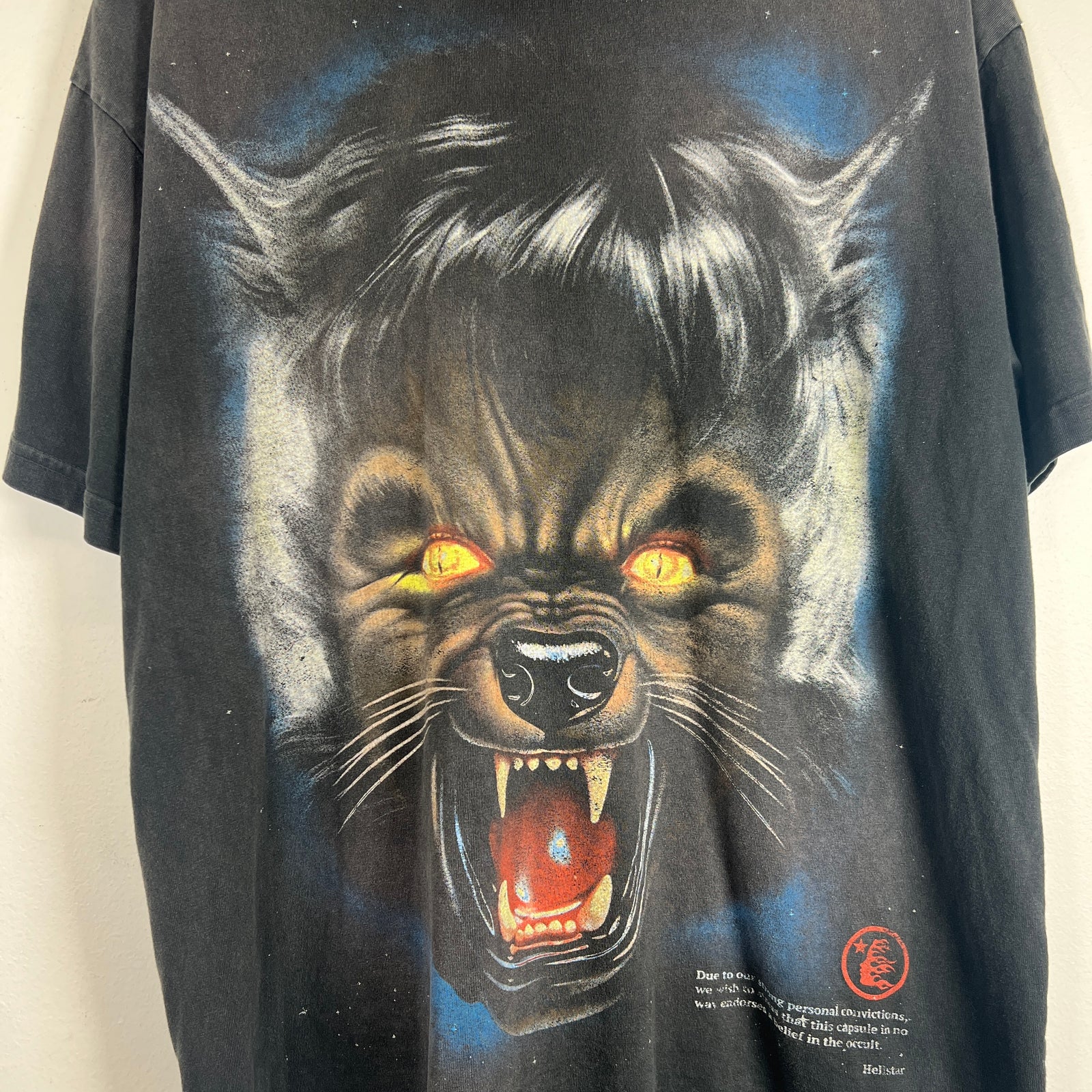 Hellstar Vintage Black Halloween T-Shirt Size L
