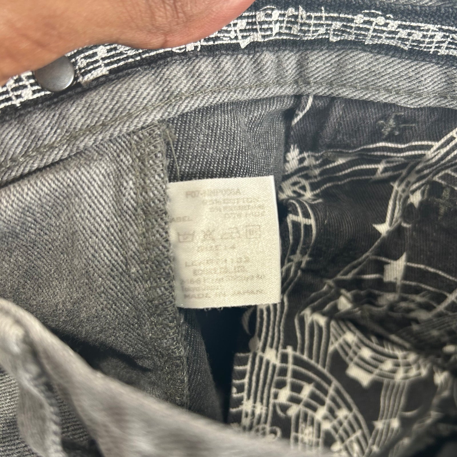 Number (N)ine 6-pocket Light Gray Pain Denim Size 31