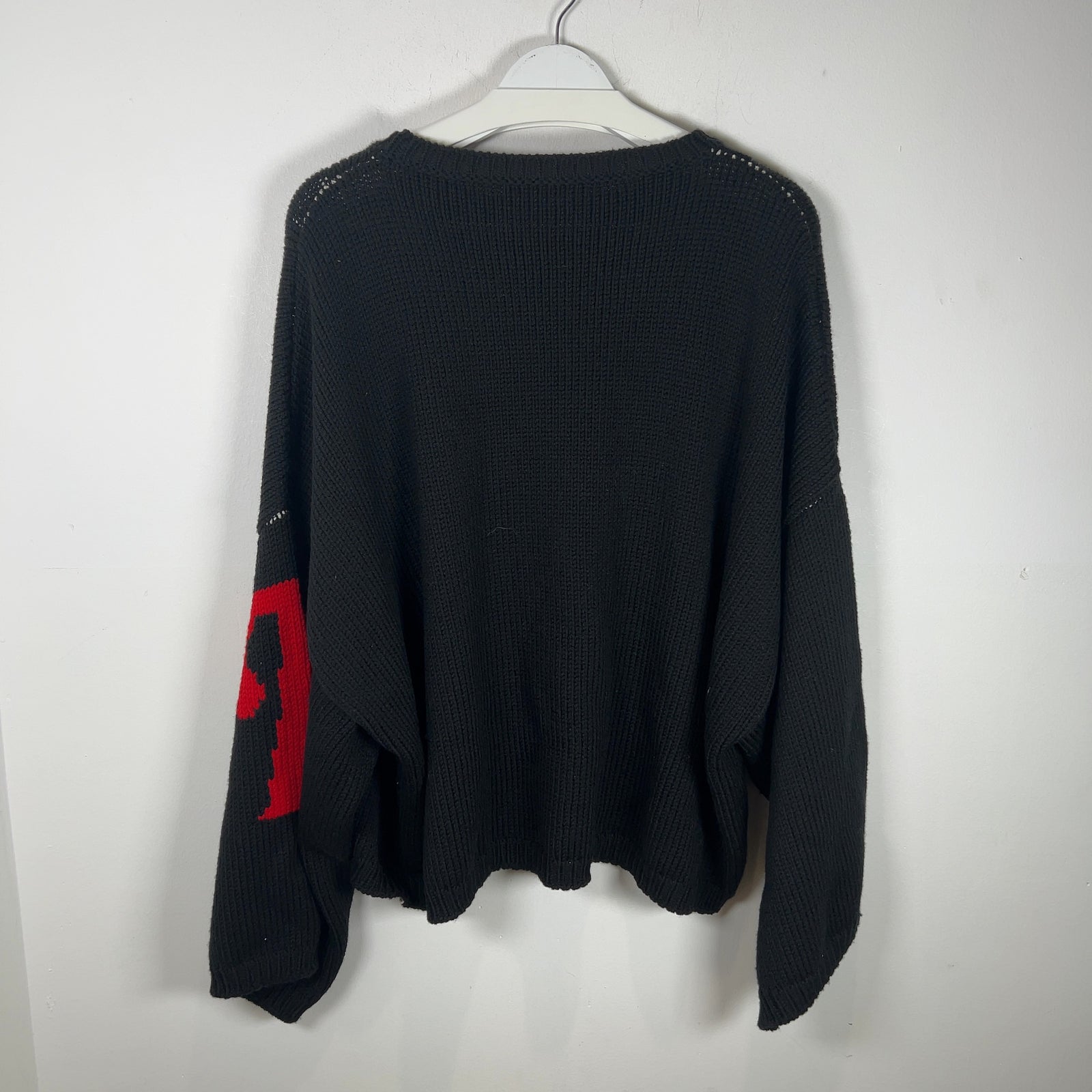 Raf Simons 'R' Heavy Knit Cropped Sweater