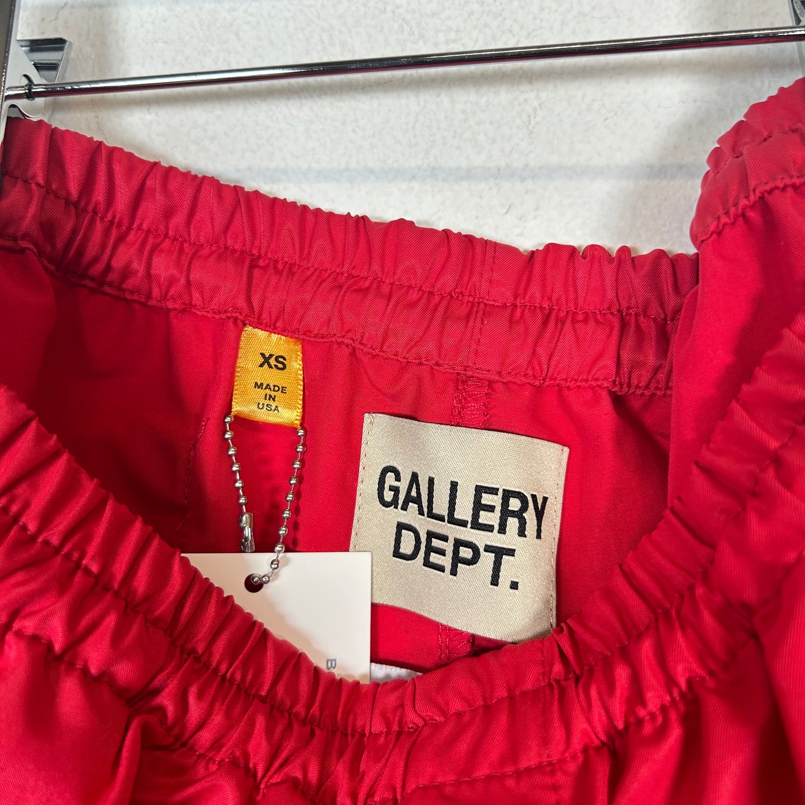 Gallery Dept Red Zuma Nylon Shorts Size XS