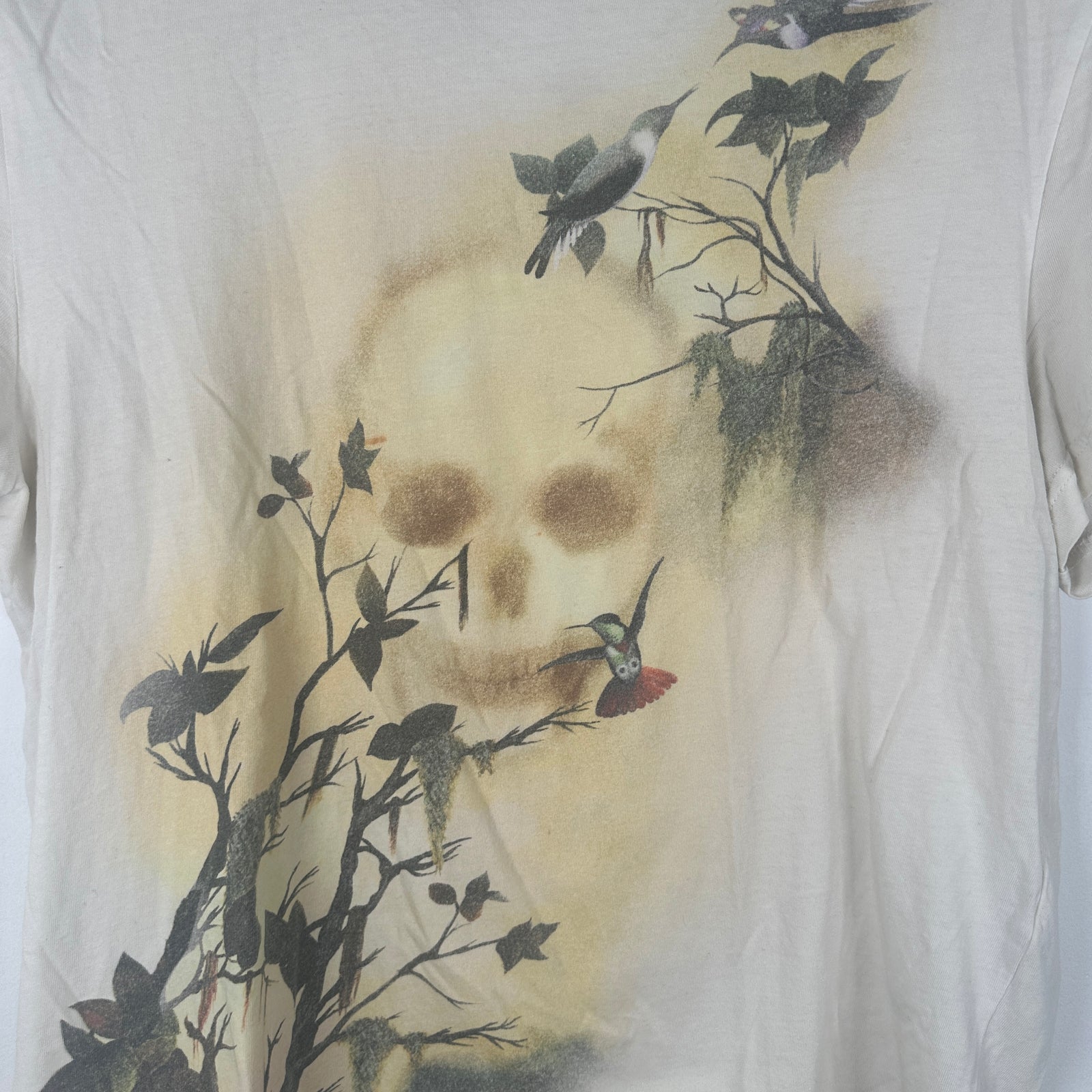 Alexander McQueen Hummingbird Skull T-Shirt Size S