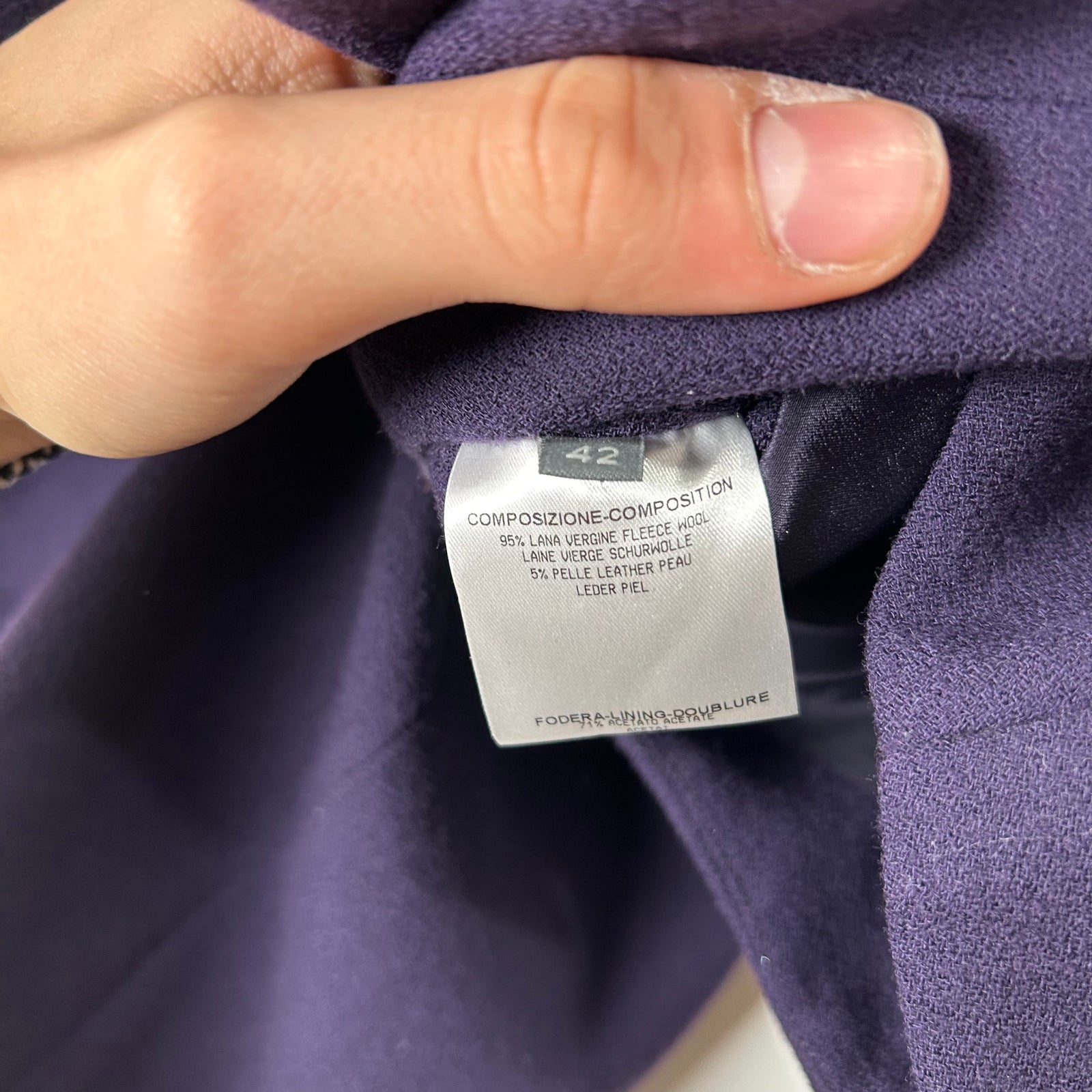 Alexander McQueen Purple 4-Zip Dress Size 42