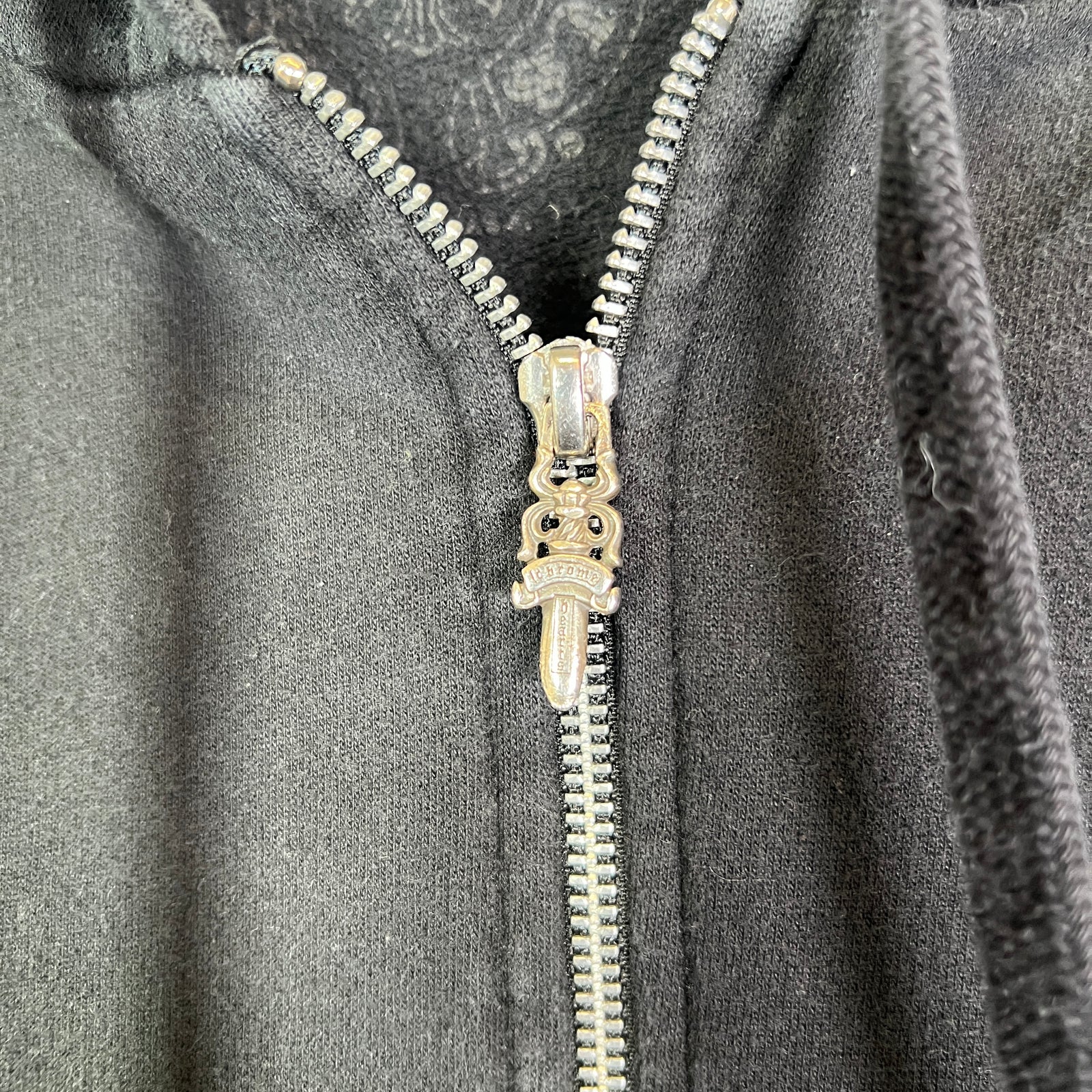 Chrome Hearts Floral Horseshoe Zip-Up Hoodie