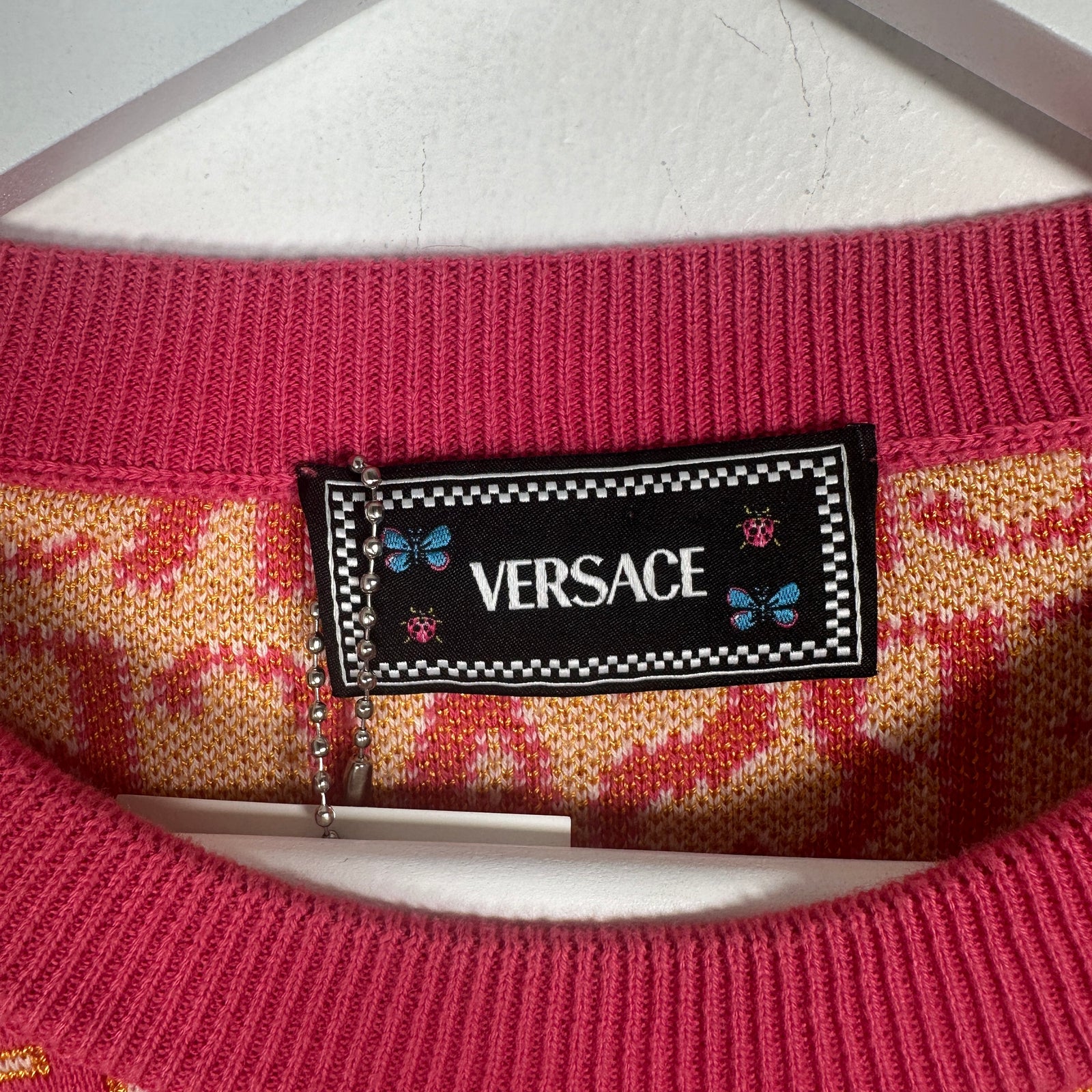 Versace All-Over Logo Crewneck Size 44