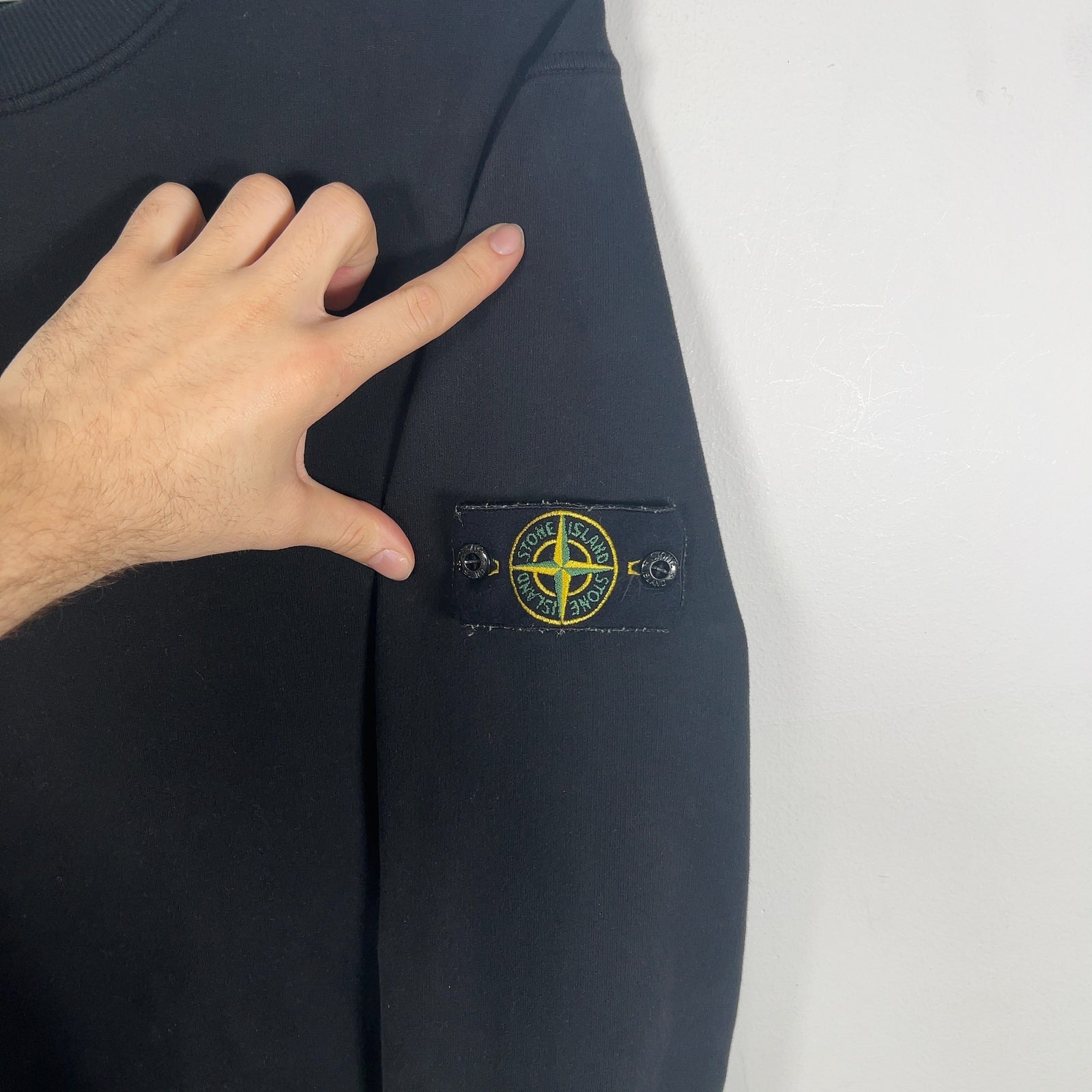 Stone Island Patched Logo Crewneck